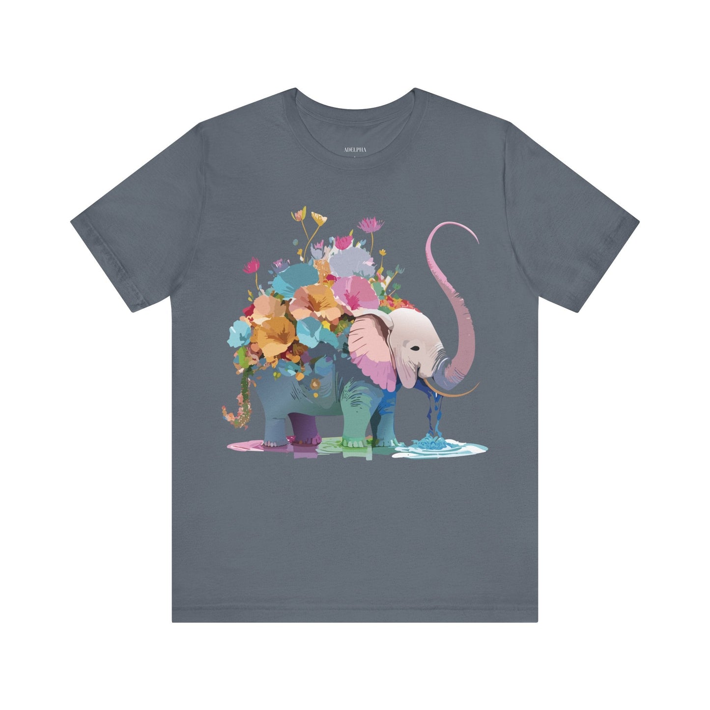 Elephant Graphic T Shirt Unisex Vintage Inspired Art Tee Adelpha Short Sleeve Artwork
