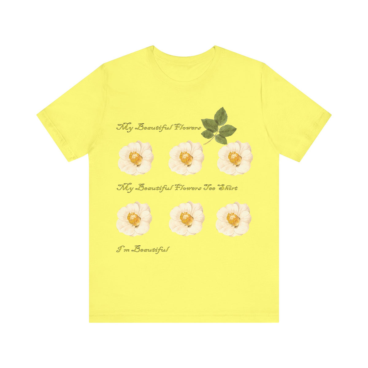 Floral Graphic Tee Shirt - Bella+Canvas Unisex 100 Cotton 53
