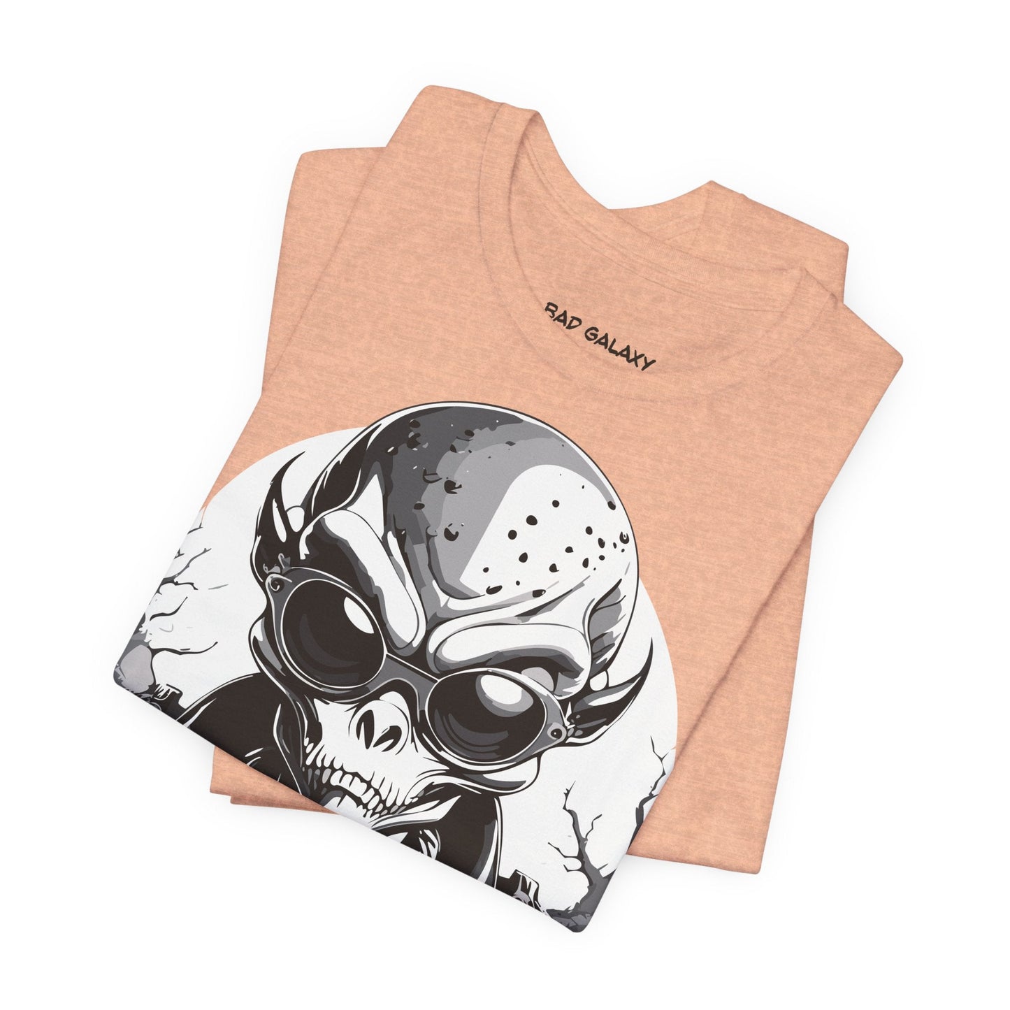 Tee Shirt With Alien From Bad Galaxy Made To Order One Hundred Percent Cotton Eco Inks Free Shipping