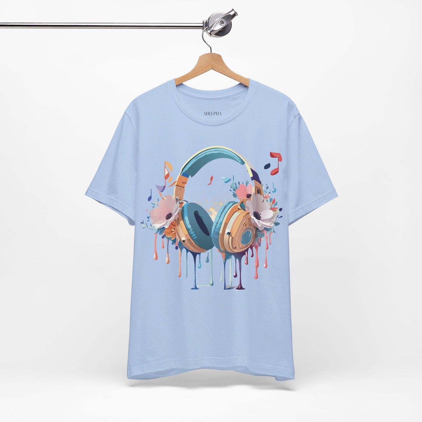 Adelpha Graphic Unisex Music T Shirt With Vintage Inspired Artwork Short Sleeve Tee