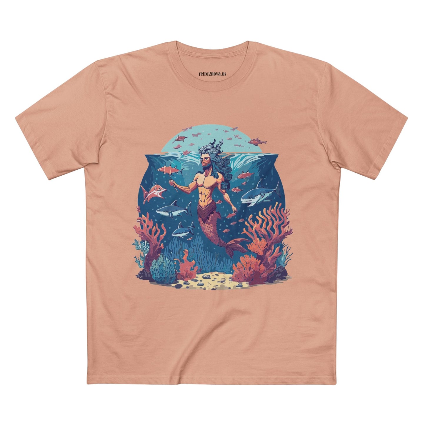 Ocean Shirt Ocean Pacific OP20 Unisex Premium Cotton Tee With Original Art Design Retro2Nova