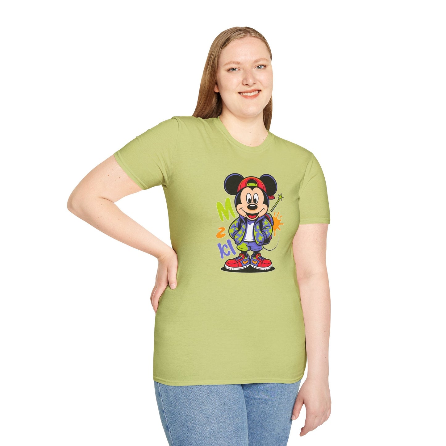 Cartoon T Shirt With Animation Design Unisex Gildan Softstyle 64000 Tee For Funny Animals