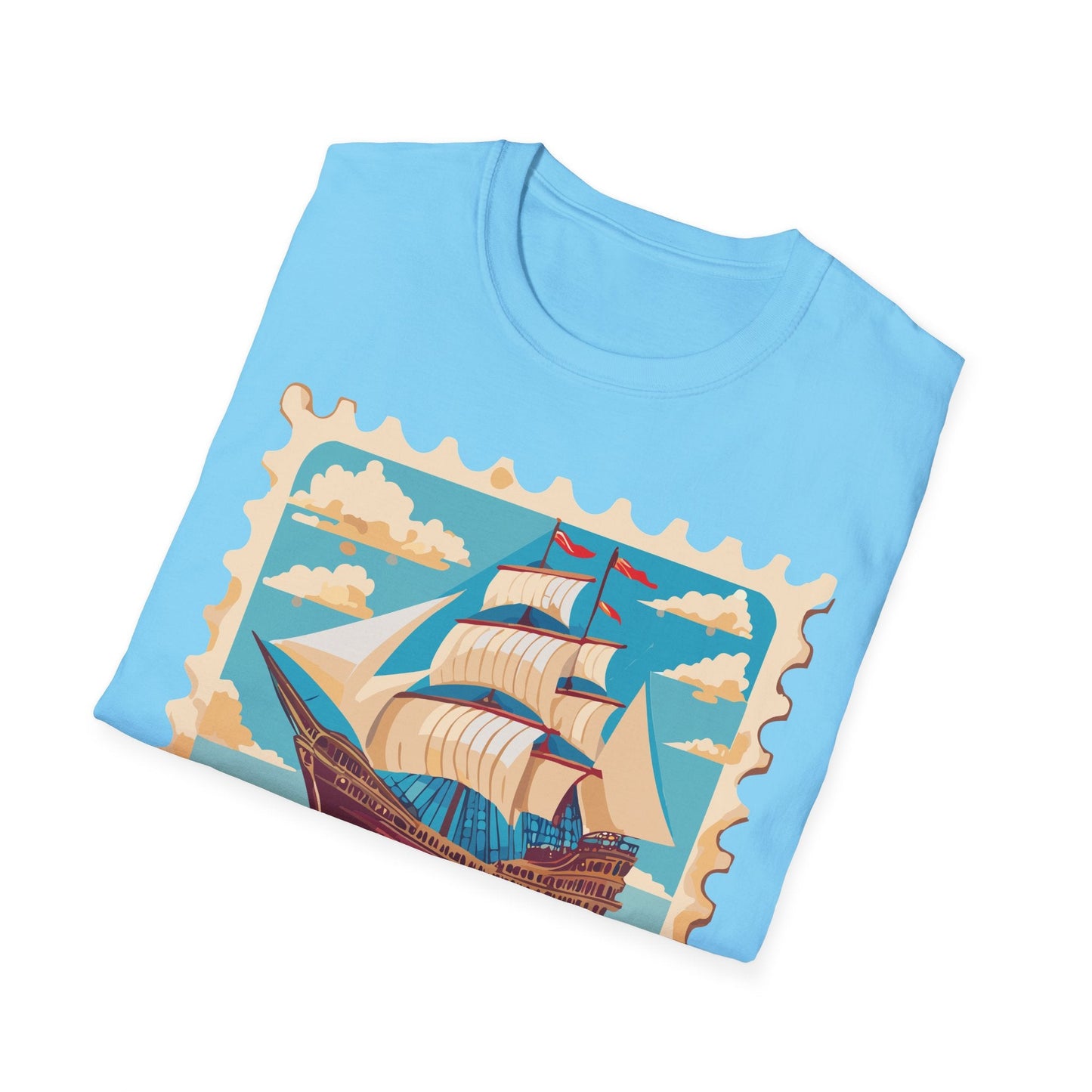 Ship T Shirts Frigate Vessel Tee Unisex Softstyle Gildan 64000 100 Percent Cotton