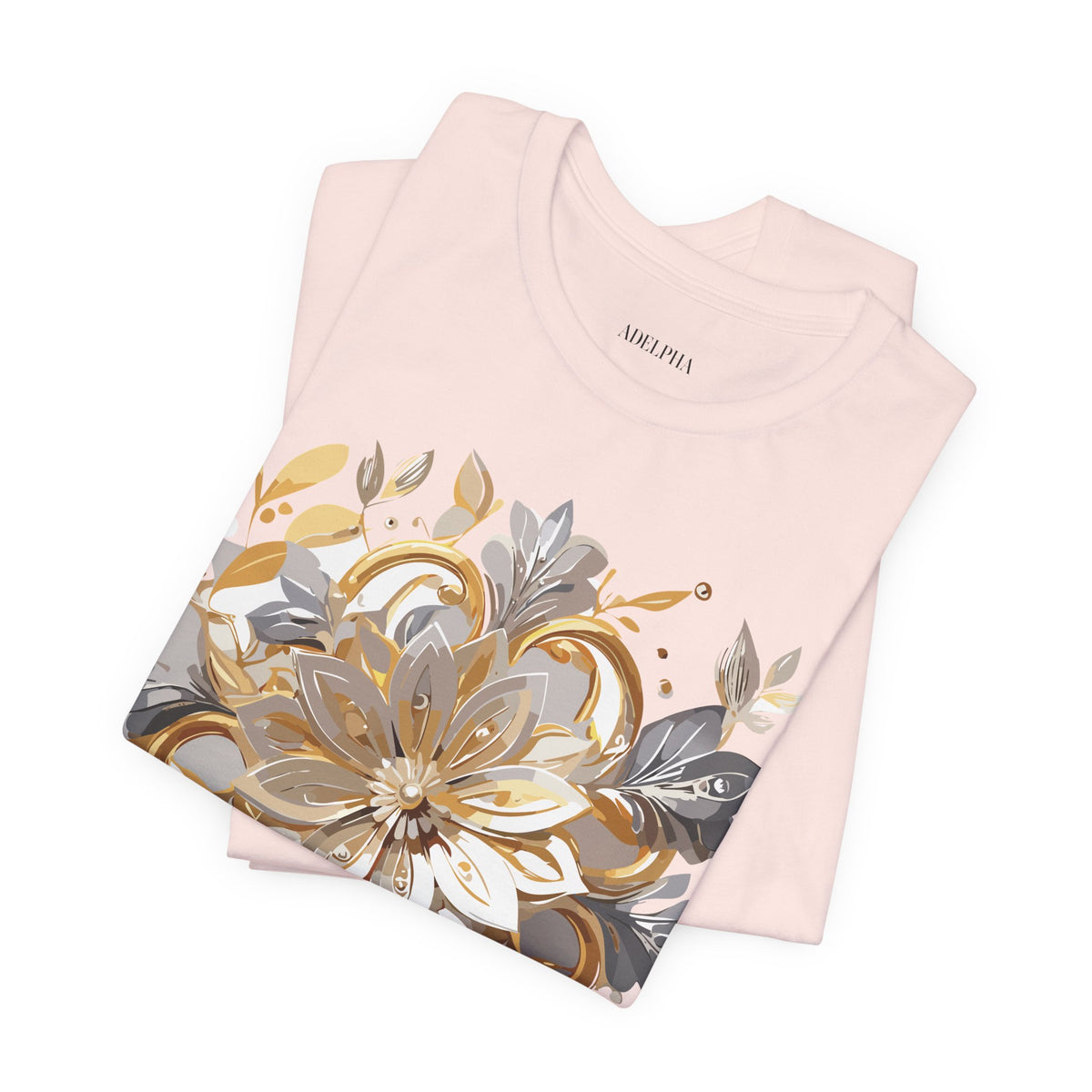 Jewelry Graphic Unisex Cotton Bella+Canvas Tee with Art Design n128