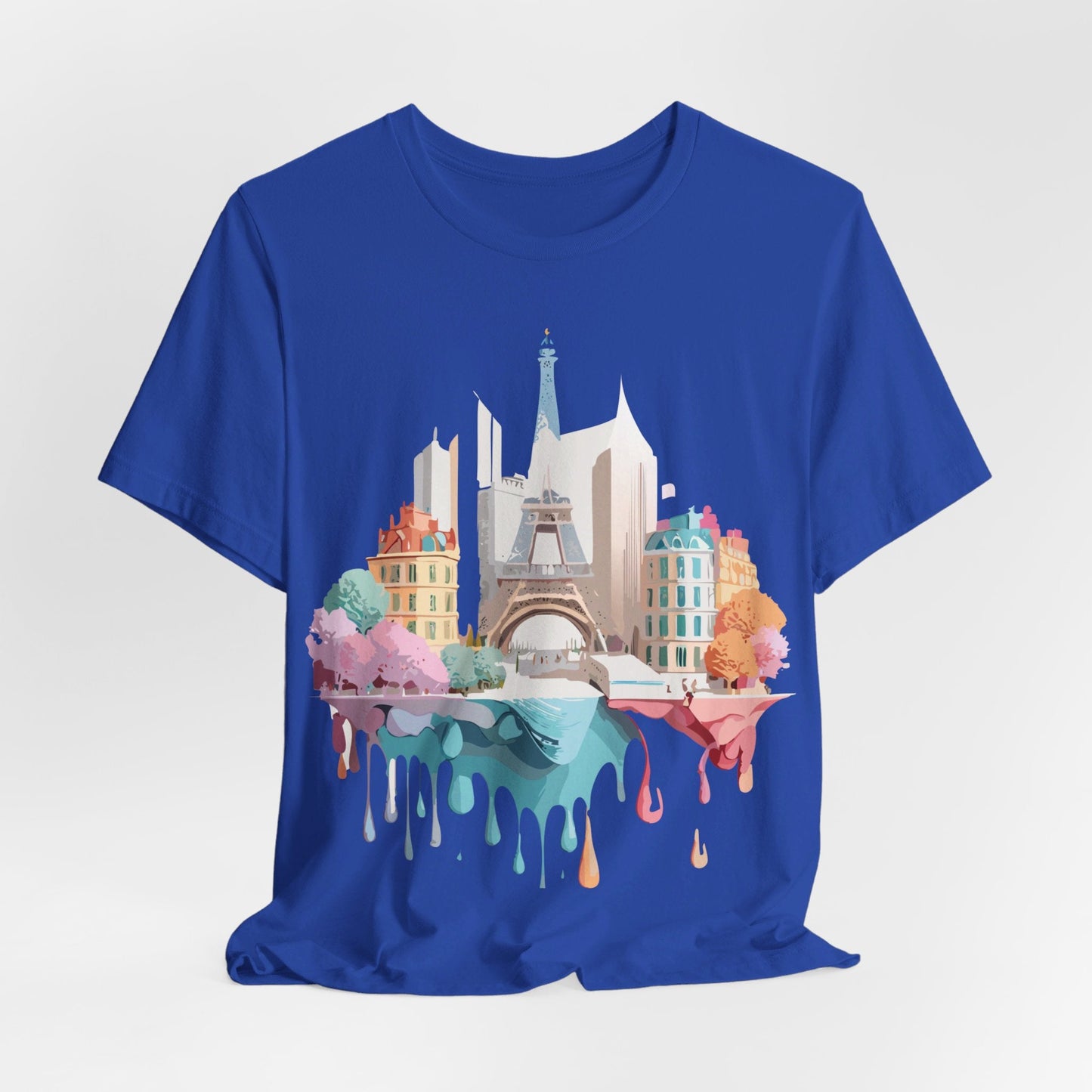 Paris Tourist Graphic Tee Unisex Jersey Short Sleeve Shirt by Adelpha Art Design Vintage Inspired
