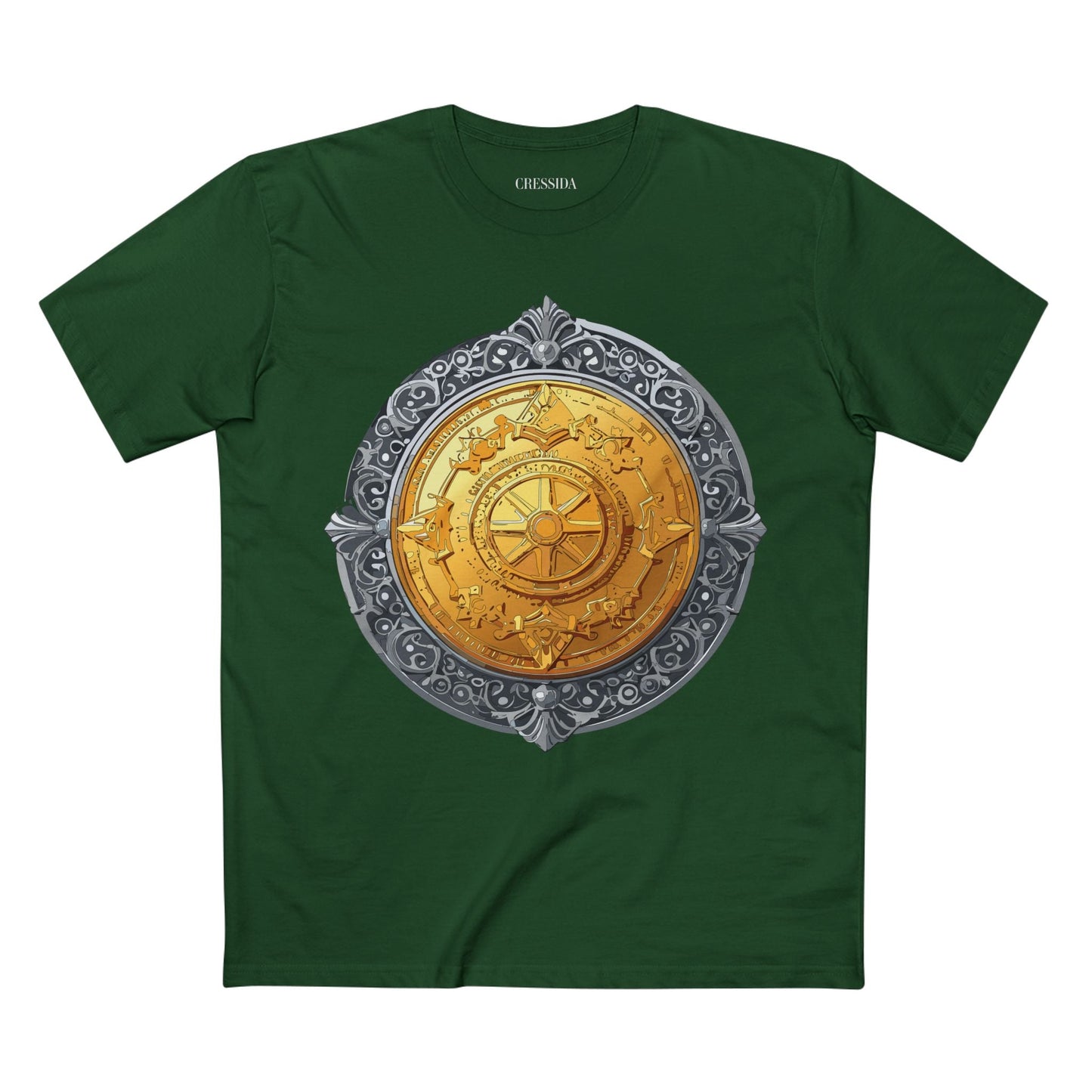 Antique Gold Coin Graphic Design T-Shirt Unisex 100 Cotton With Golden Print Artwork Tee 10