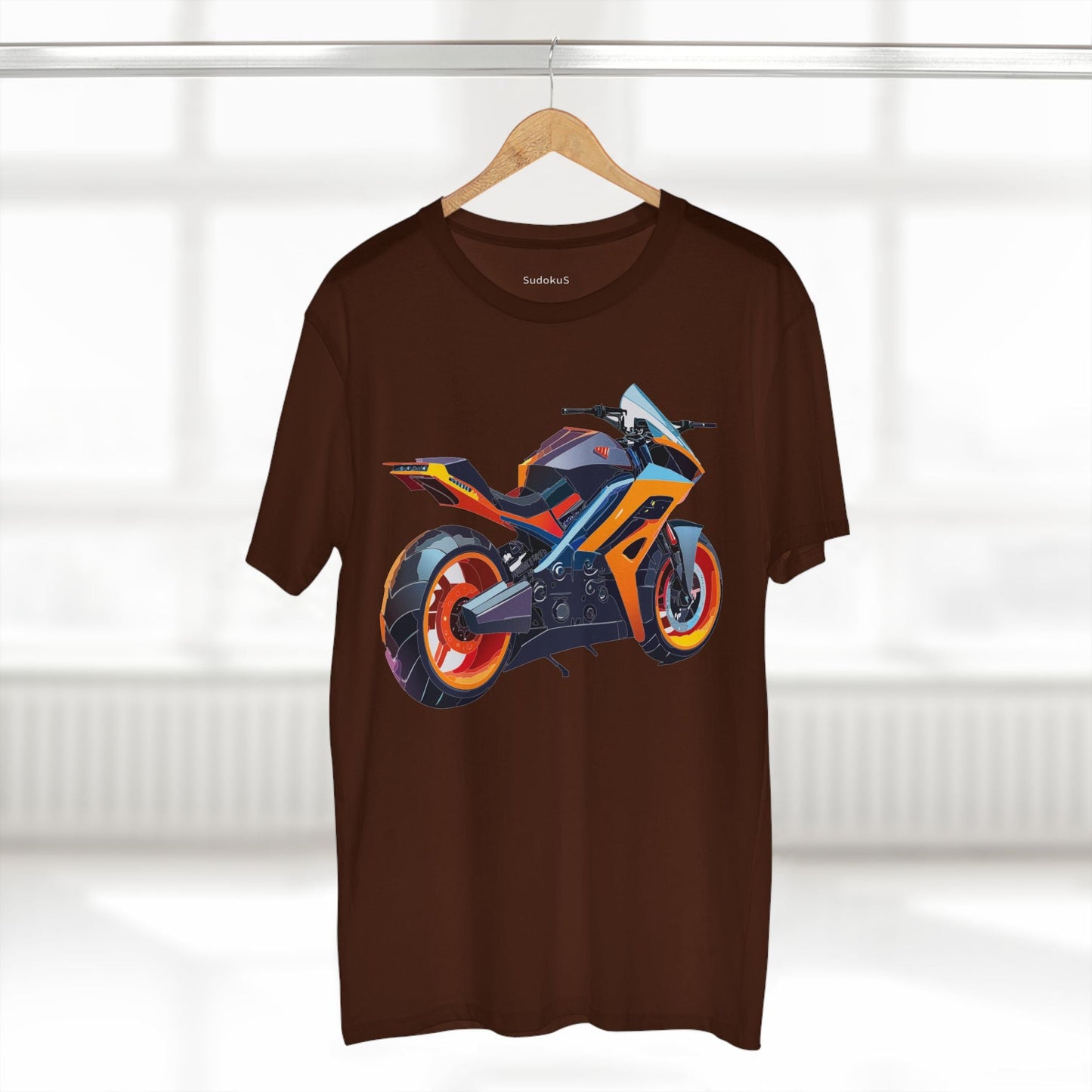 Moto Bike Graphic Unisex 100 Cotton Staple Tee 30