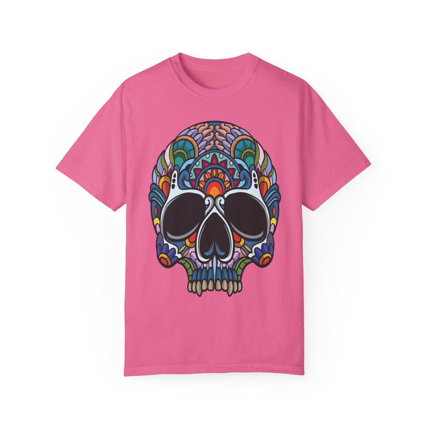 Unisex Cotton Tee Shirt with Skull