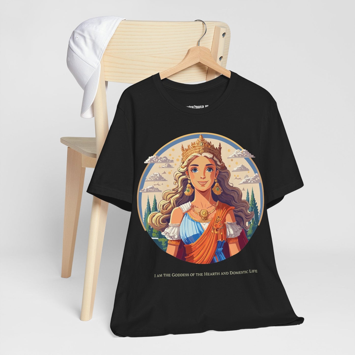 Goddess Shirt Graphic Cotton T Shirt Unisex Short Sleeve Original Art By Retro2Nova