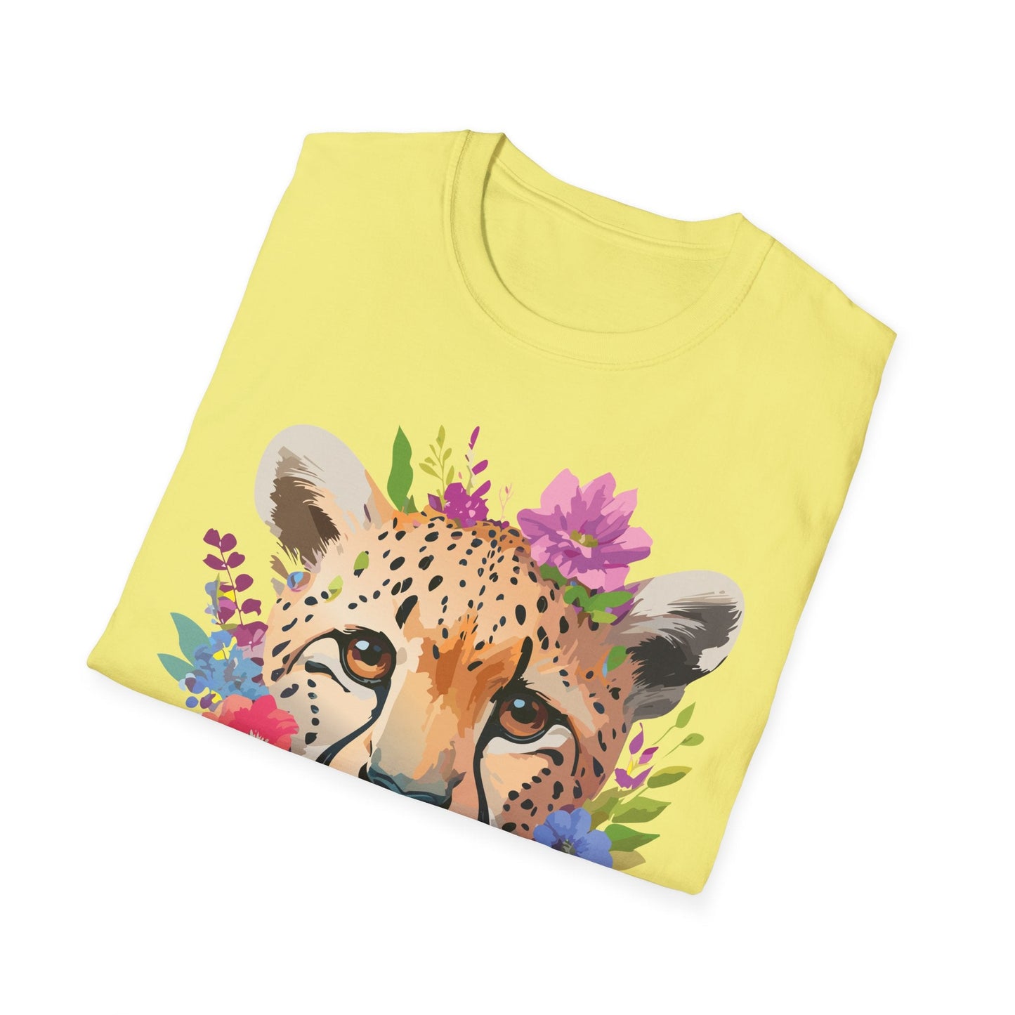 Cheetah Print Unisex Softstyle T Shirt Gildan 64000 Tee For Everyday Comfort