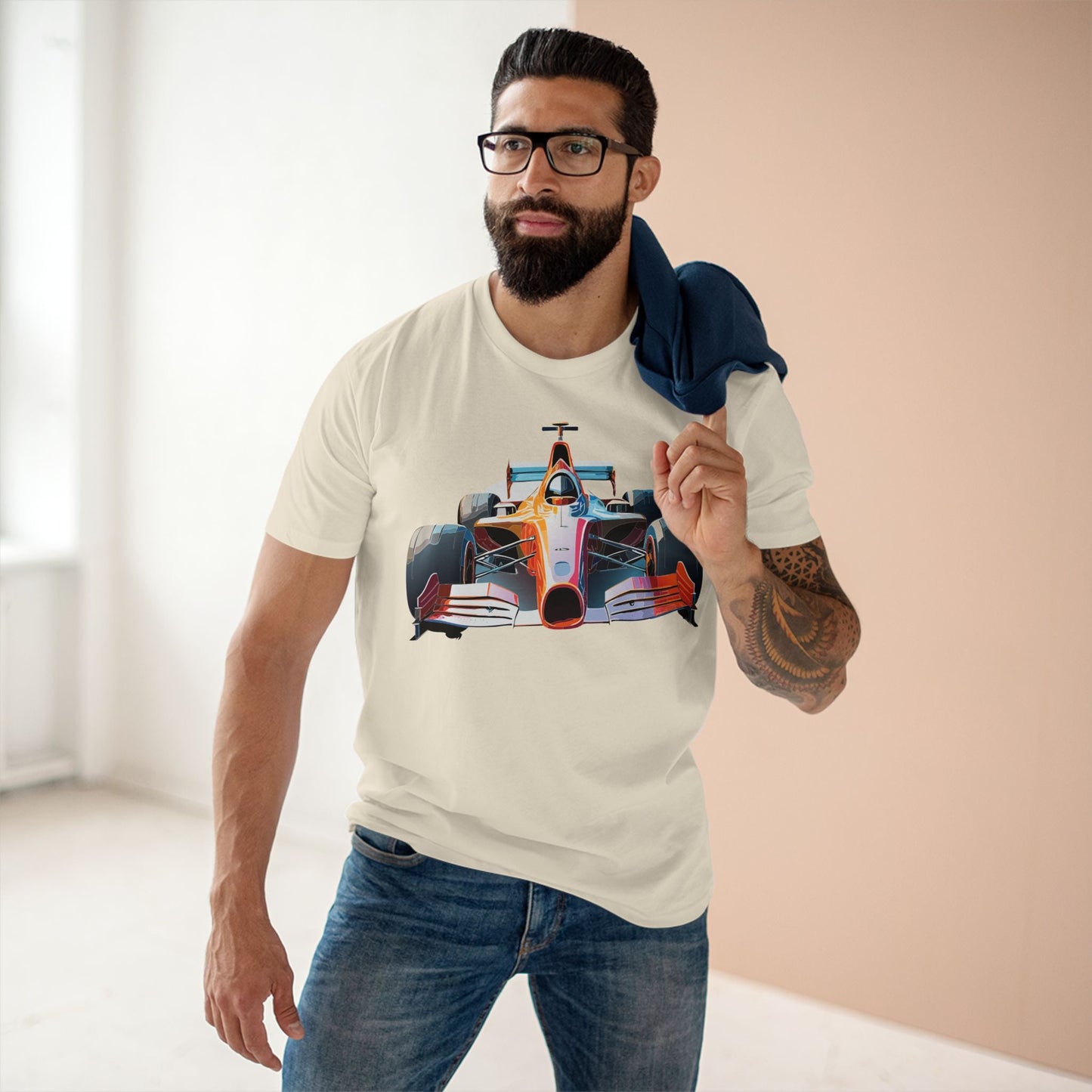 Car Graphic Unisex 100 Cotton Staple Tee 8