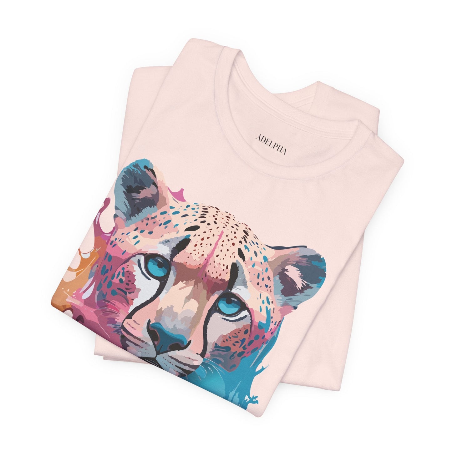Cheetah Graphic Tee Unisex Jersey Short Sleeve Vintage Inspired Artwork Adelpha