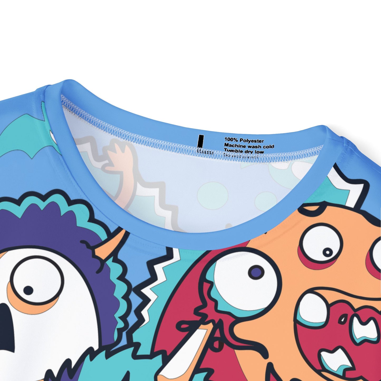 Be12 Fun Graphic T-Shirt, Art Design Poly Shirt, All Over Print Graphic Tee, Funny Print T-Shirt, Funny Cartoon Tee