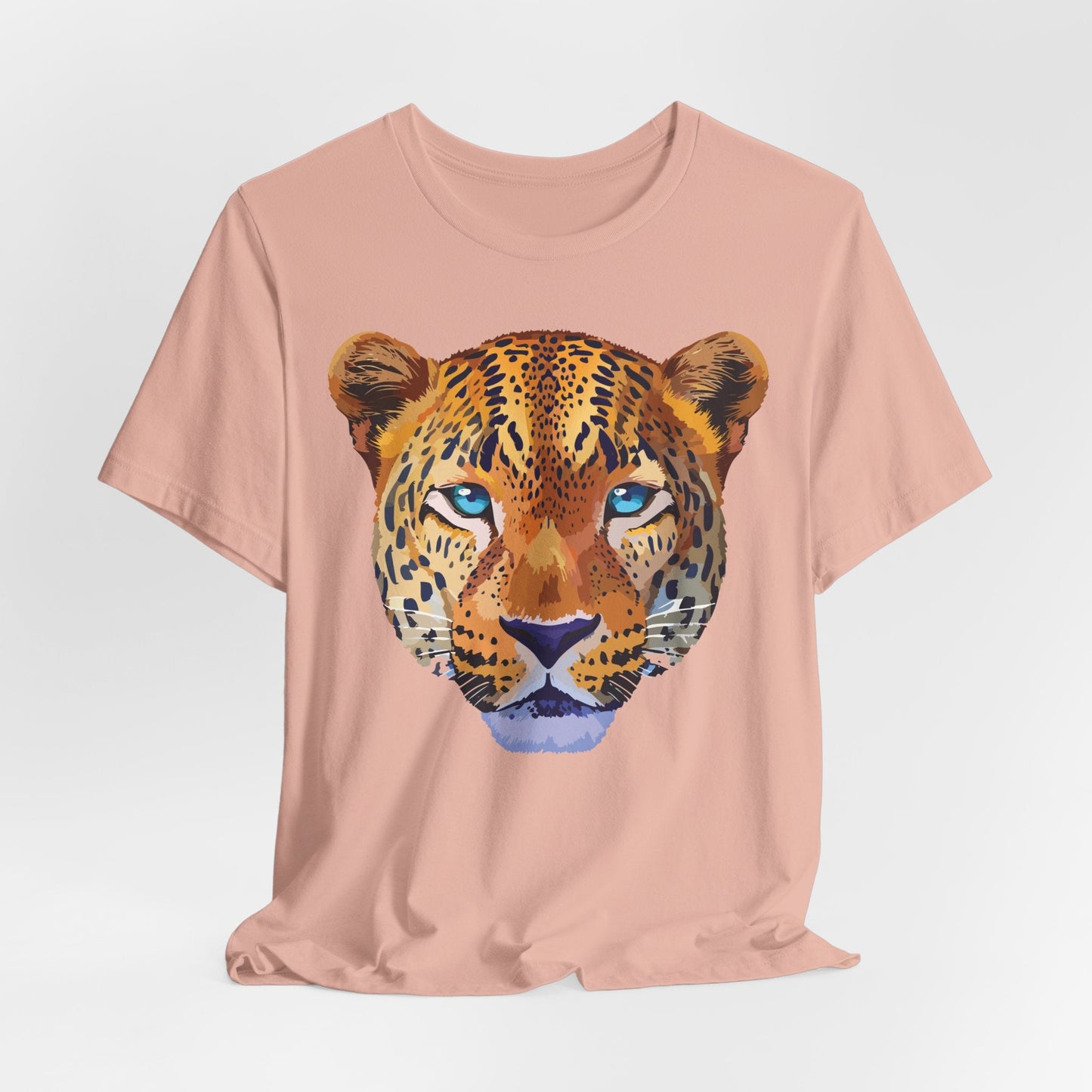 Unisex Animal Print Tee Shirt With Art Design Wild Animals Graphic Tee For Everyday Wear