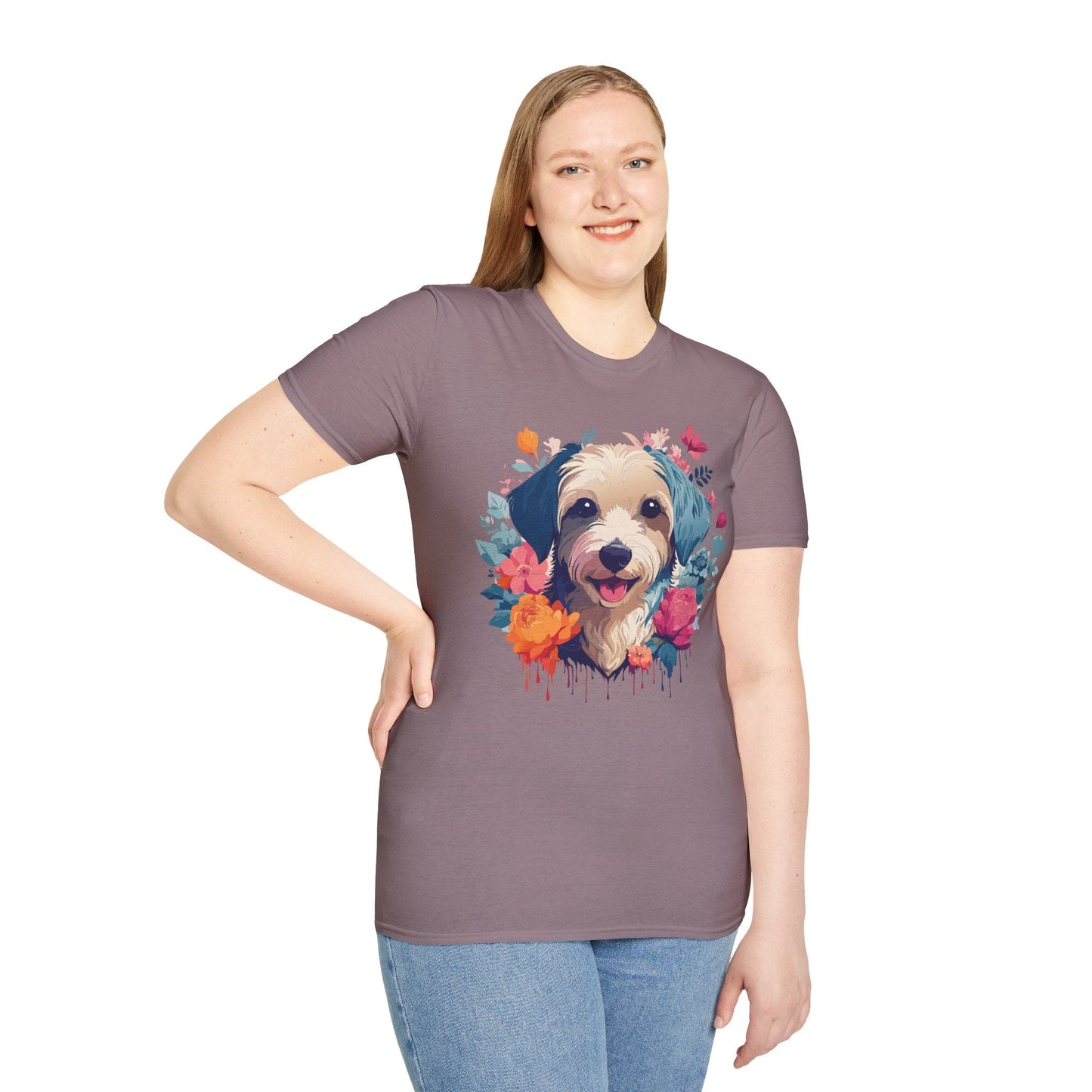 Dog Shirt Unisex Animal Tee Made From 100 Percent Ring Spun Cotton