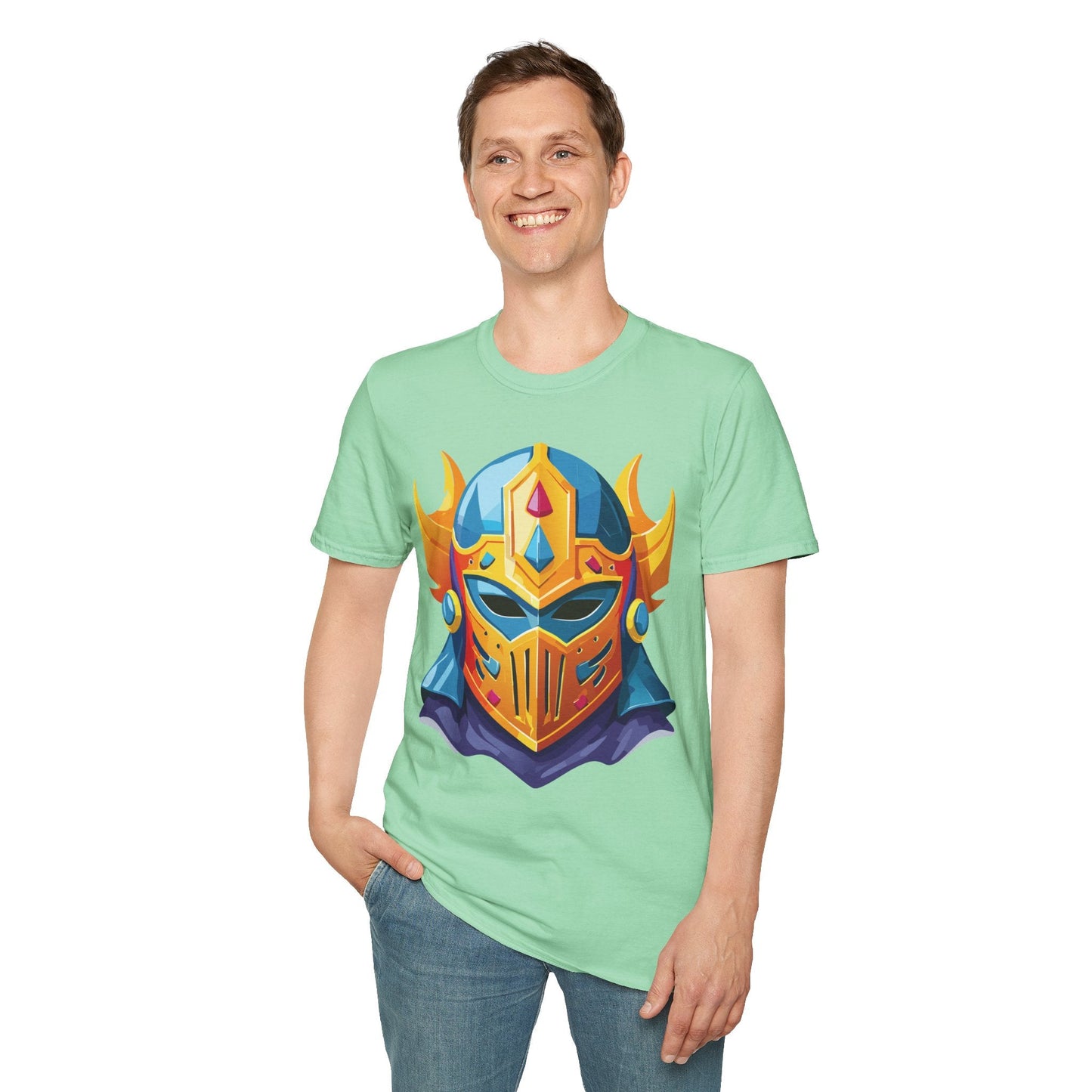 Mask Tee Shirt Unisex Softstyle T Shirt With Mask Design Masquerade Tees For Everyday Comfort