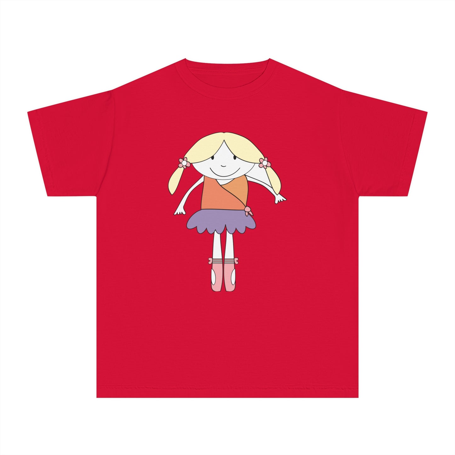 Youth Tee Shirt with Funny Girl