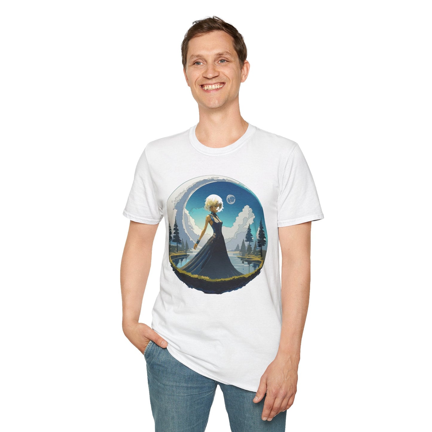 Womens Graphic T Shirt Art Design Tee Gildan Softstyle 64000 Unisex Short Sleeve