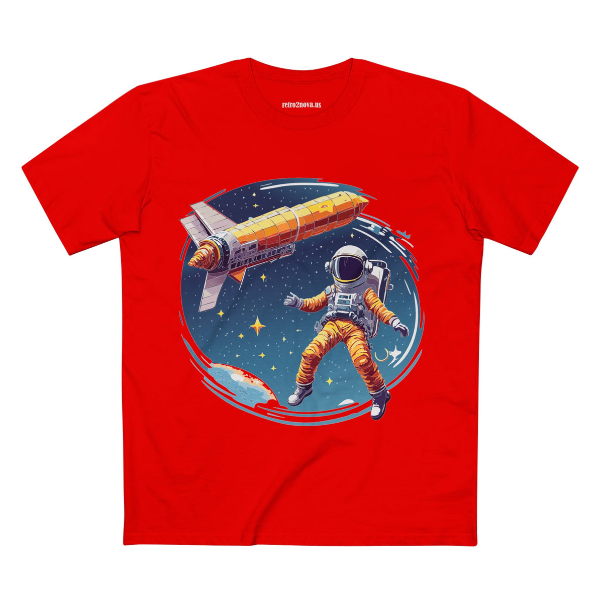 Cosmos Astronaut Graphic Tee Staple Unisex 100 Cotton Tee Shirt - CS-40