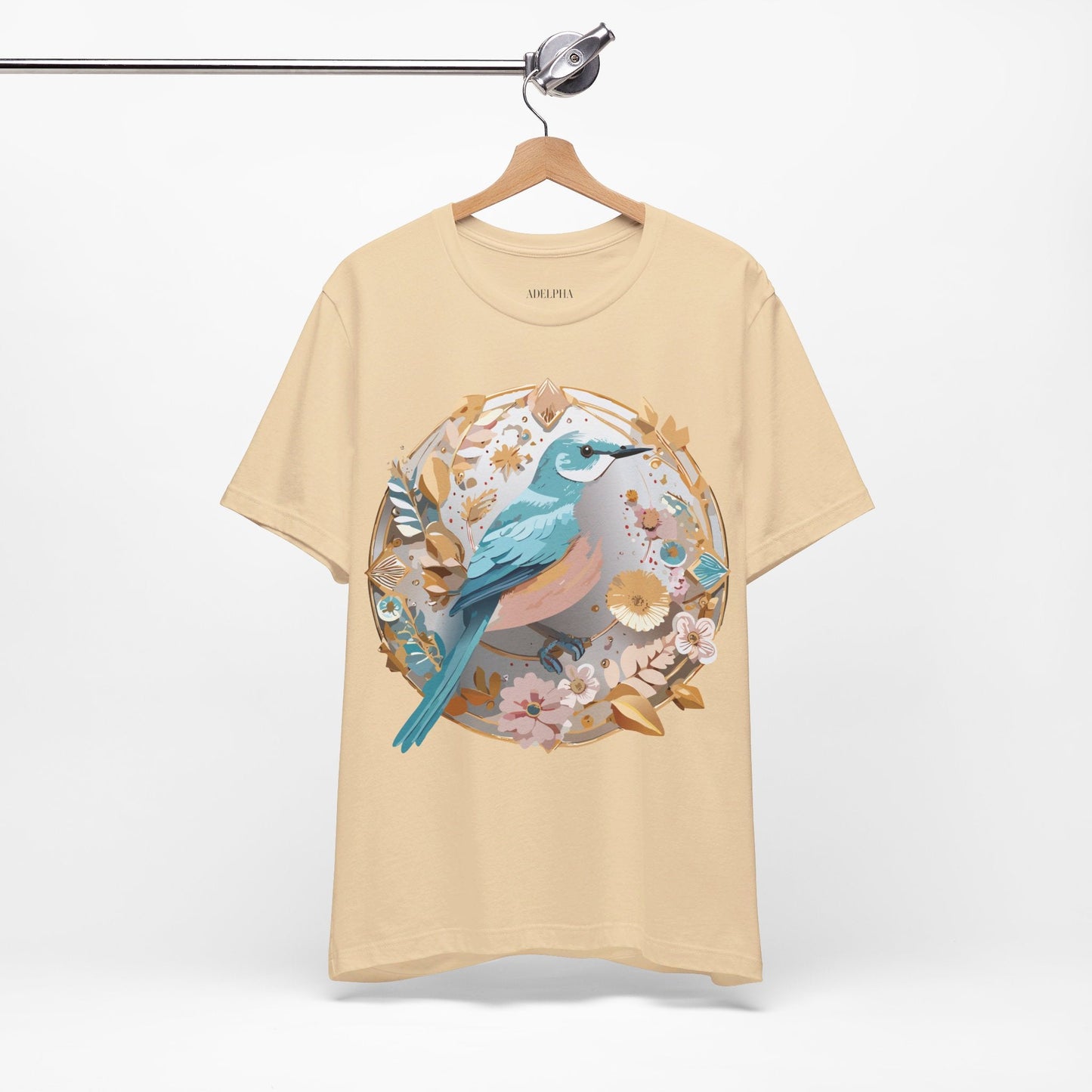 Adelpha Medallion Shirt Unisex Graphic Tee With Vintage Inspired Artwork Short Sleeve Jersey