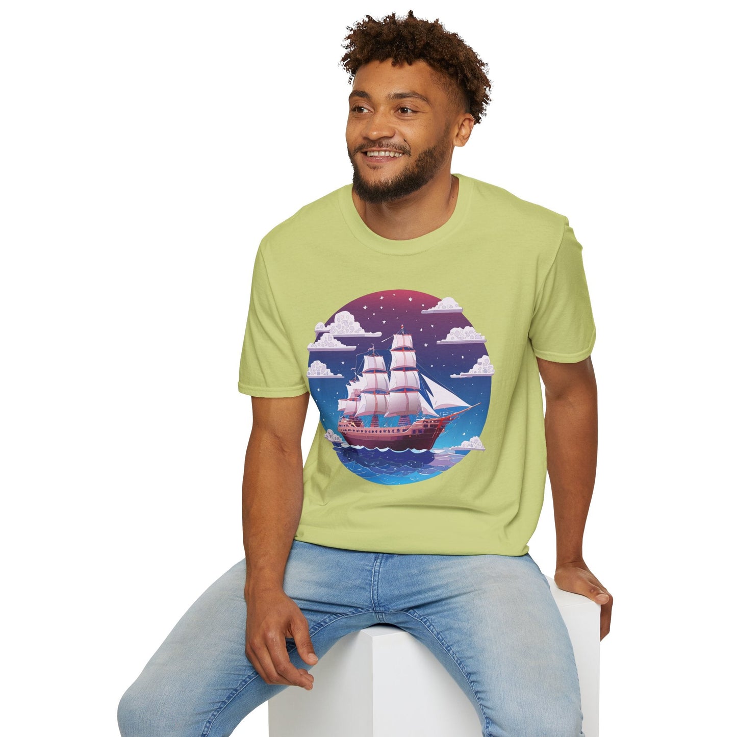 Ship T Shirt Frigate T Shirt Vessel Tee Shirt Unisex Softstyle 100 Percent Ring Spun Cotton