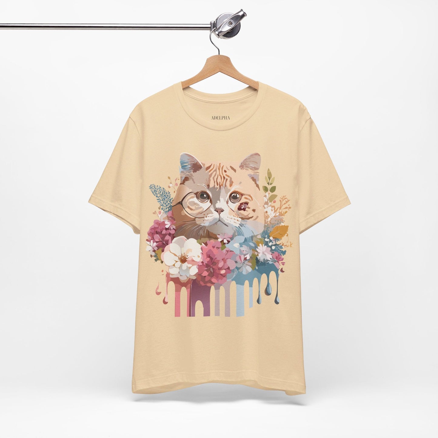 Cat Graphic Tee Unisex Vintage Inspired Shirt By Adelpha Original Artwork