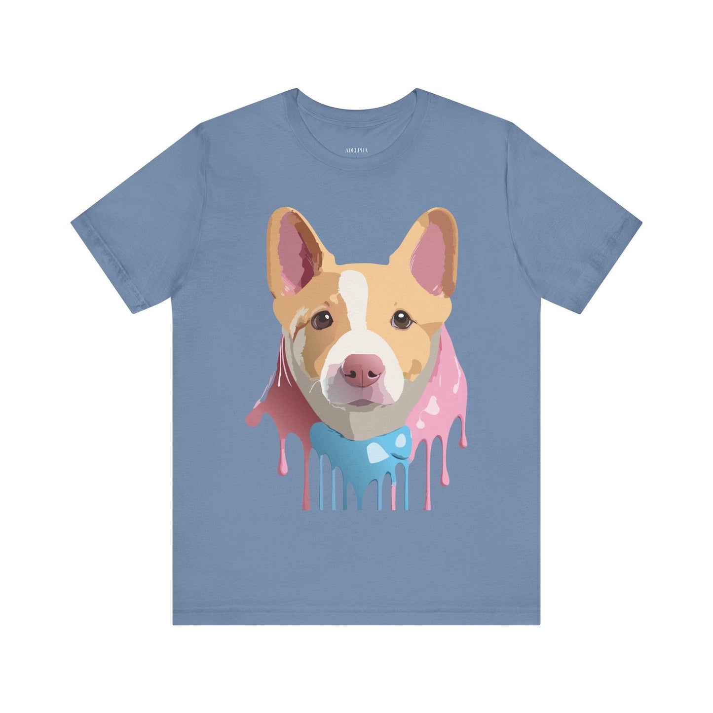 Adelpha Graphic Dog Shirt Unisex Vintage Inspired Tee Short Sleeve Comfort Wear Everyday