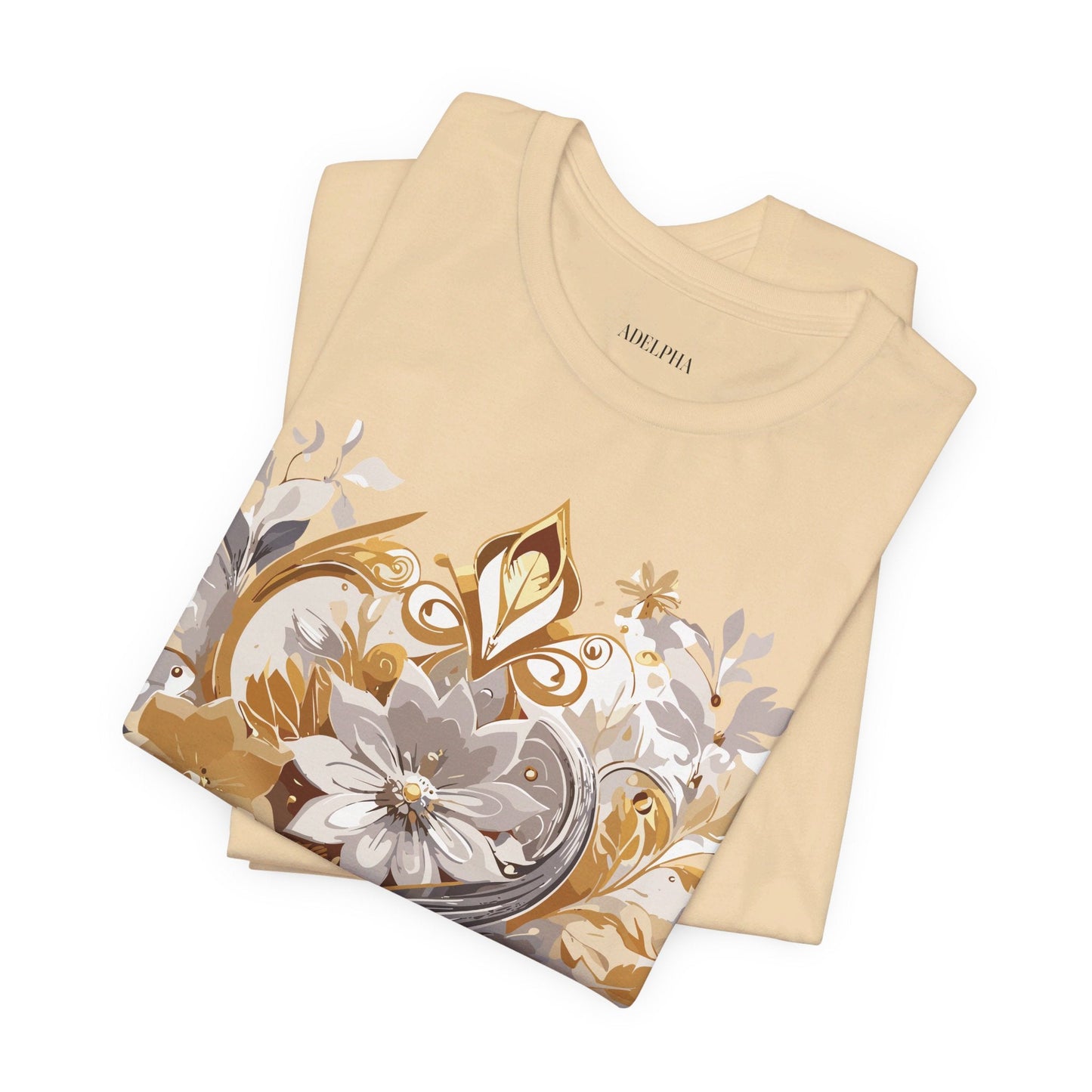 Adelpha Vintage Inspired Unisex Graphic Tee Short Sleeve Jersey Art Design Premium Casual Wear