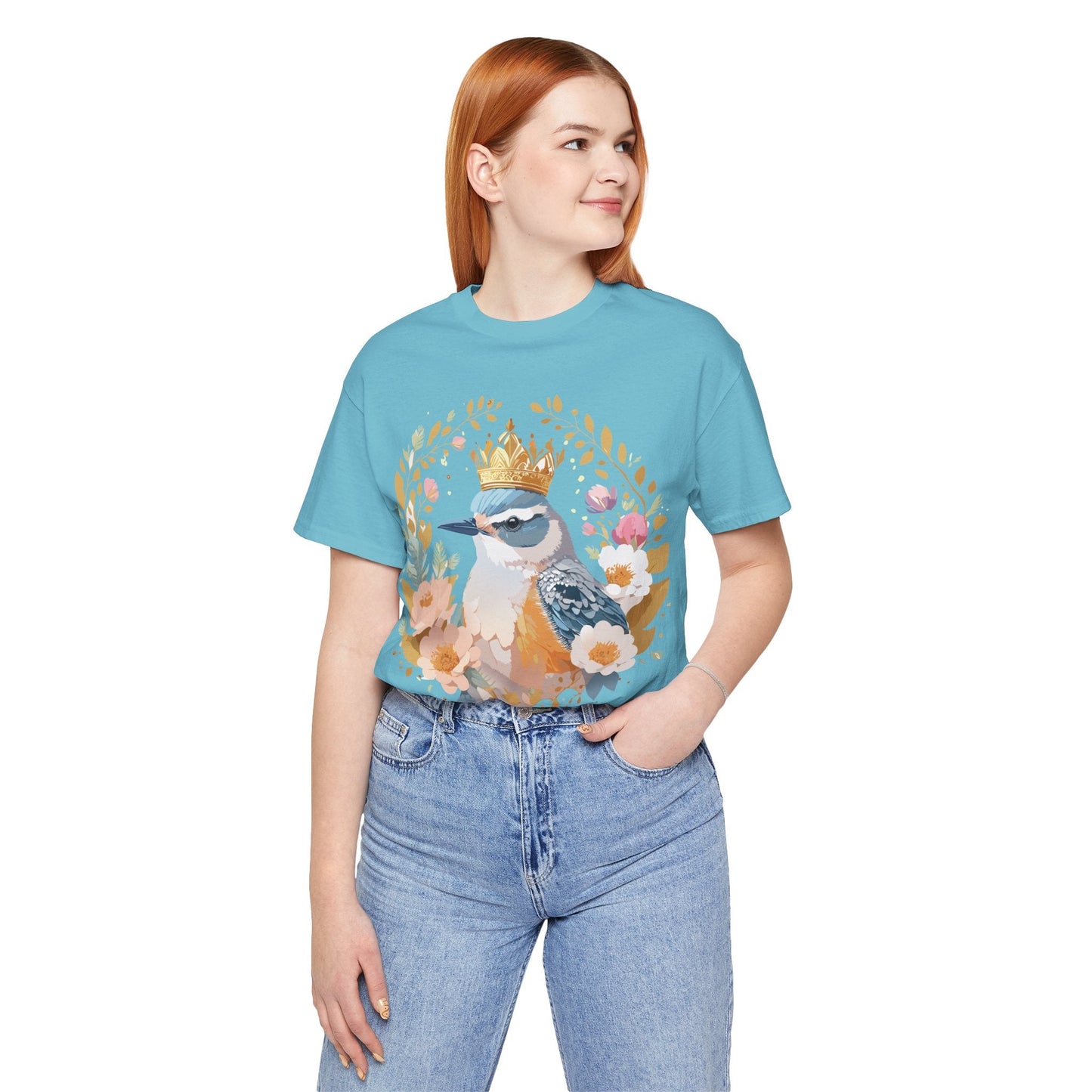 Medallion Graphic Unisex 100 Cotton Vintage Animal Medal Artwork Tee 33