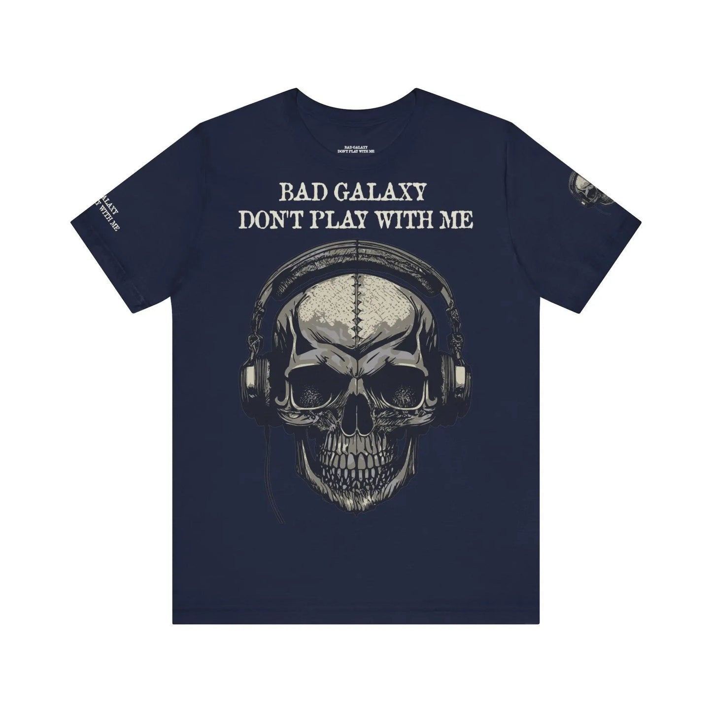 Skull T Shirt From Bad Galaxy 100 Percent Cotton Eco Friendly Made In USA With Durable Stitching
