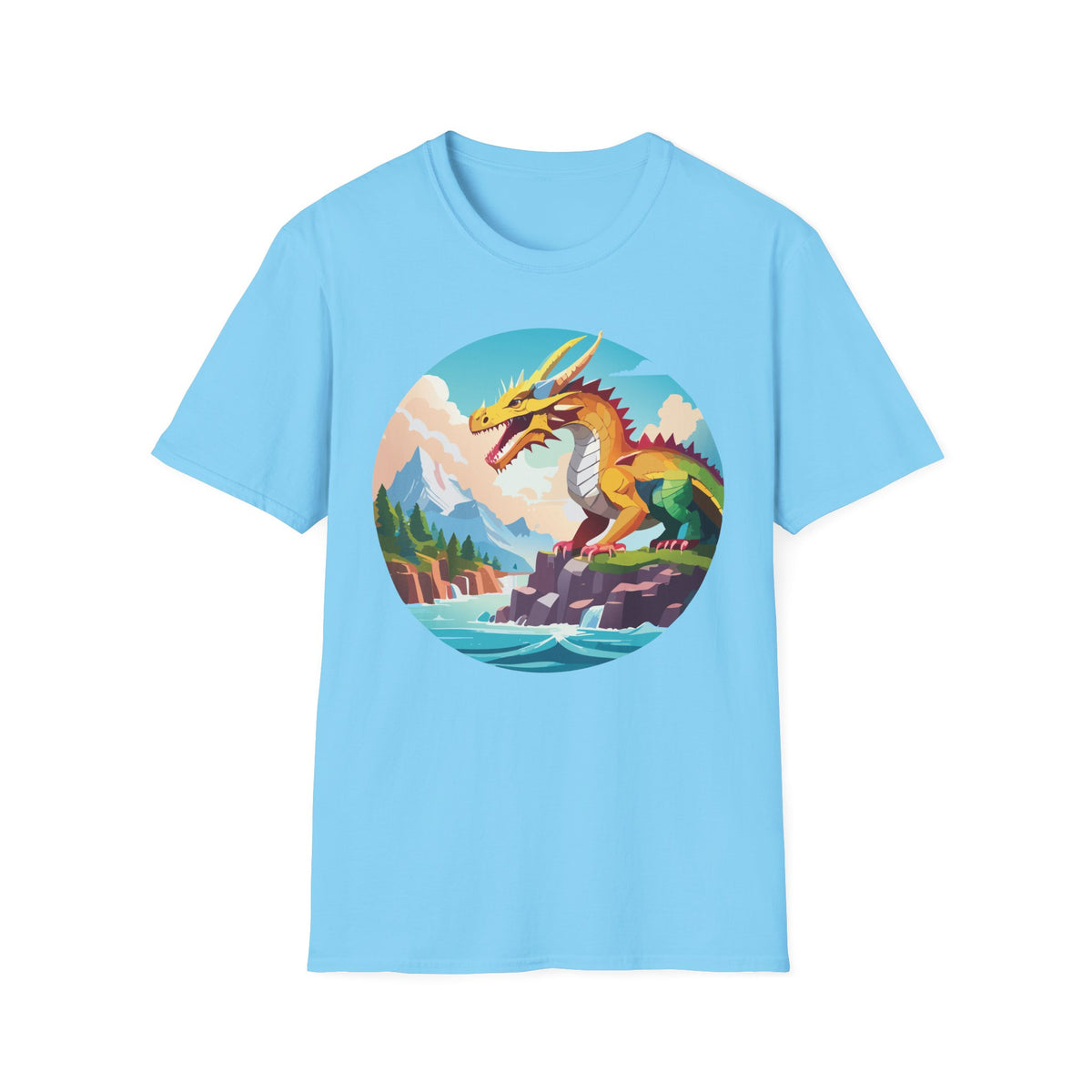 Dragon Graphic Tee Gildan Unisex 100 Cotton Tee Shirt with Animals Design h12