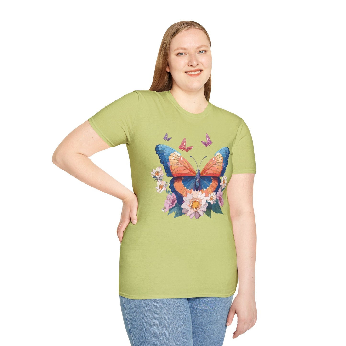 Monarch Butterfly Unisex Softstyle Tee Gildan 64000 Lightweight Breathable 100 Cotton Tee
