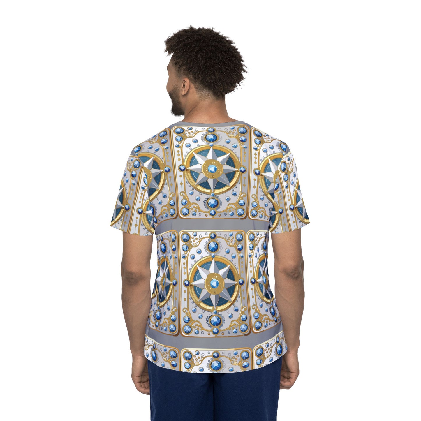 15-Card Deck Graphic T-Shirt, Art Design Poly Shirt, All Over Print Graphic Tee, Playing Cards T-Shirt, Playing Cards Tees