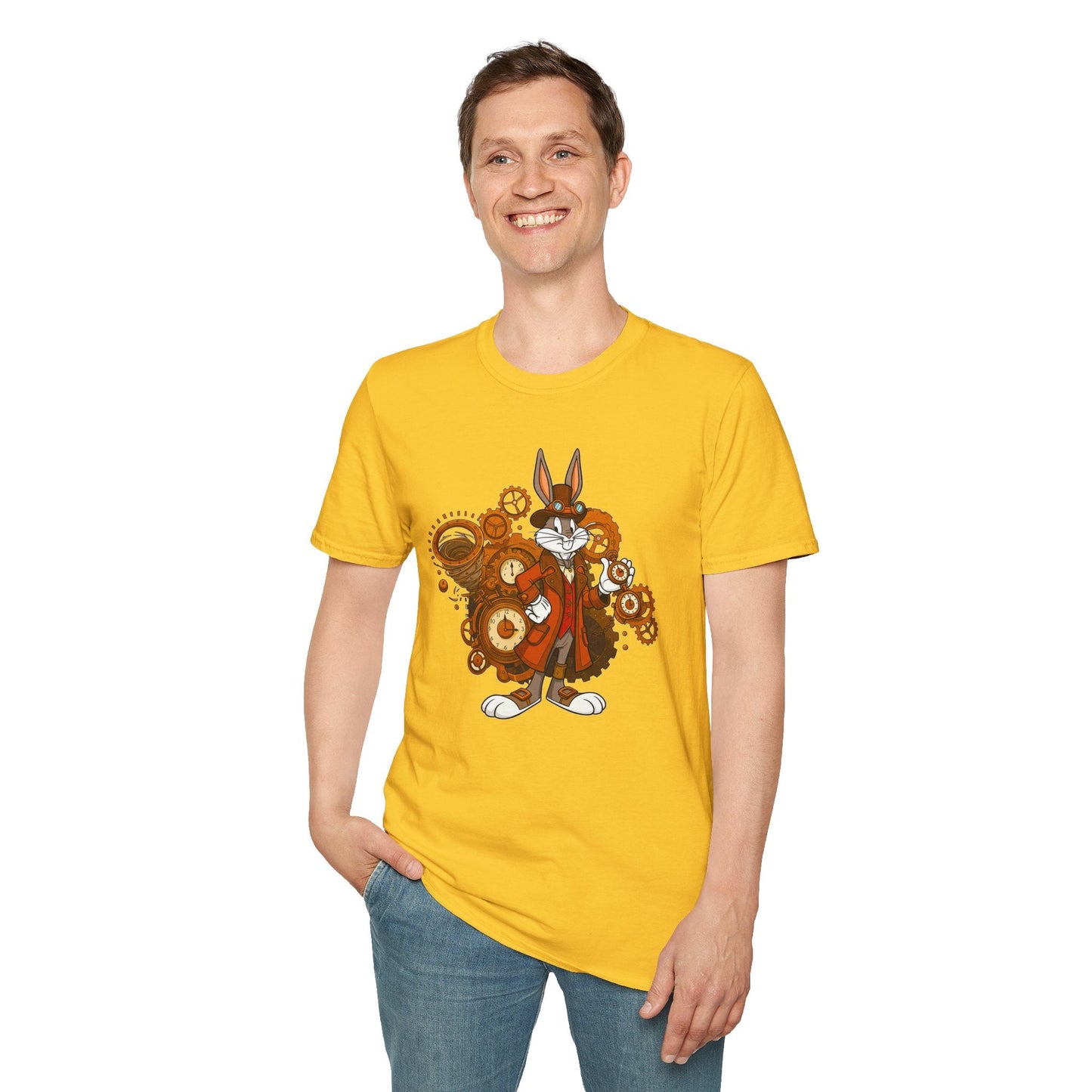 Bugs Bunny T Shirt Cartoon Tee Unisex Softstyle 100 Percent Cotton Gildan 64000 Tee
