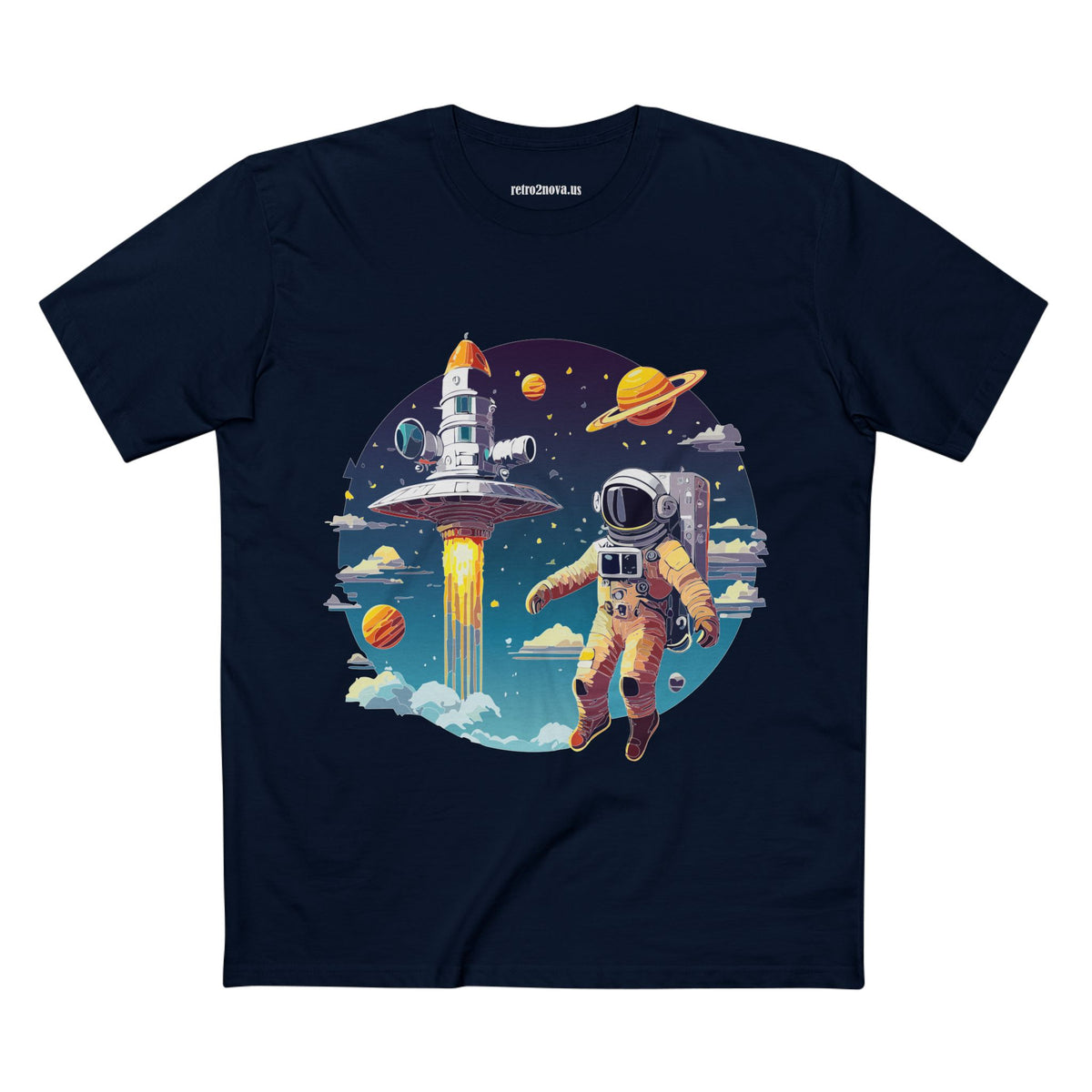Cosmos Astronaut Graphic Tee Staple Unisex 100 Cotton Tee Shirt - CS-27