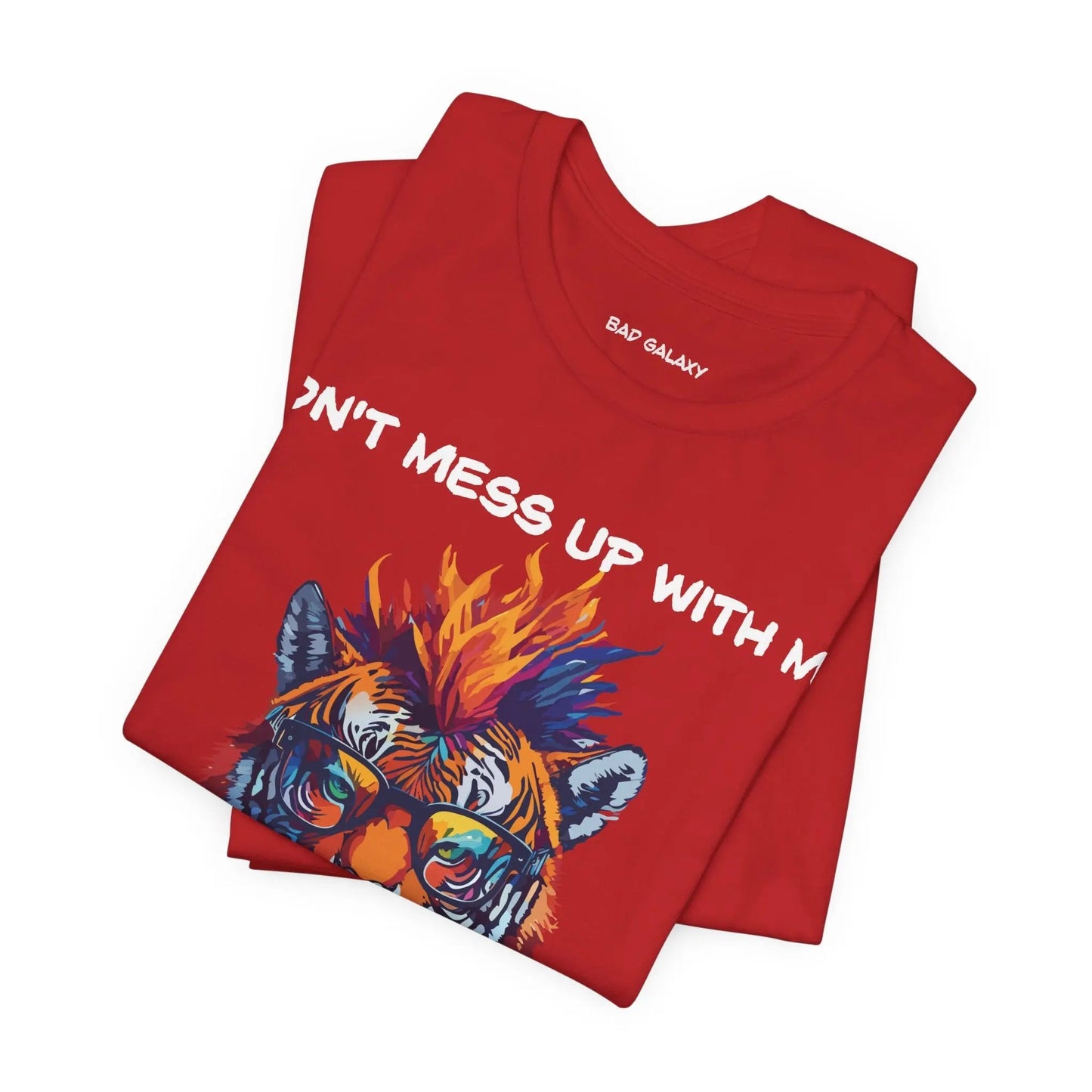 Bad Galaxy Animal T Shirt 100 Percent Cotton Eco Friendly Ink Made in USA Durable Stitching