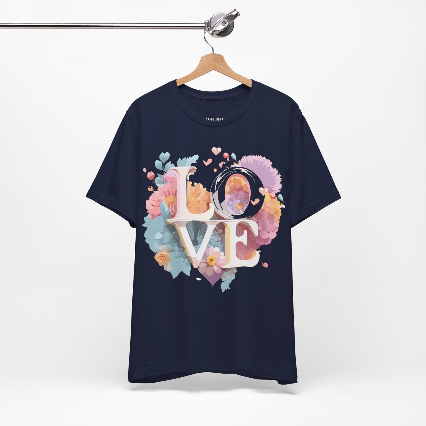 Valentine Graphic Tee Unisex Jersey Short Sleeve Art Design By Adelpha Vintage Artwork