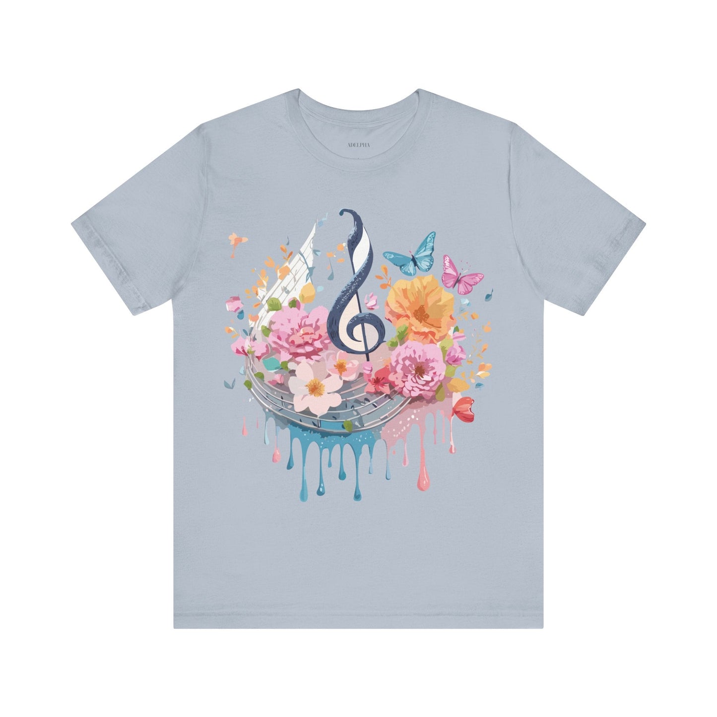 Adelpha Graphic T Shirt Unisex Jersey Short Sleeve Vintage Inspired Artwork Music Tee