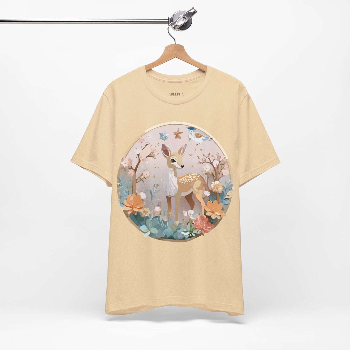 Medallion Graphic Unisex 100 Cotton Vintage Animal Medal Artwork Tee 9