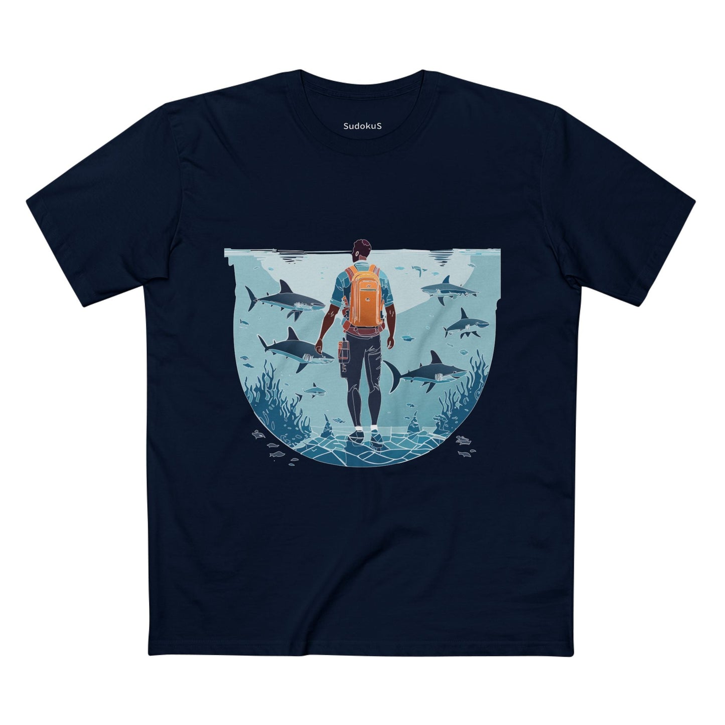 Ocean Coast Graphic Unisex 100 Cotton Staple Tee 7