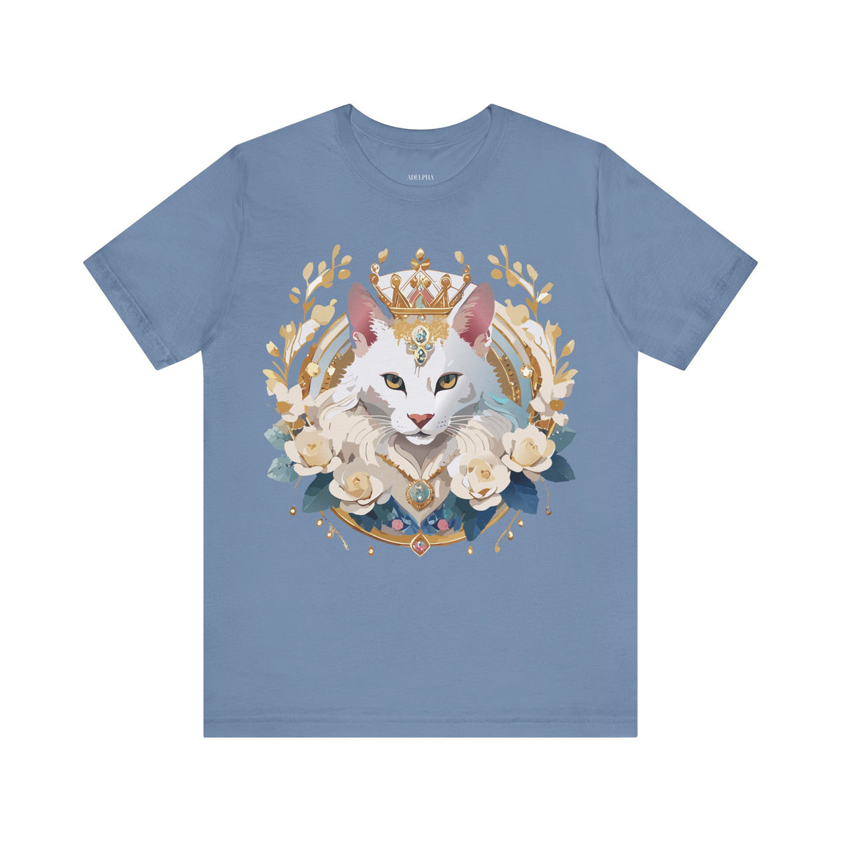Medallion Graphic Unisex Cotton Bella+Canvas Tee with Floral Art Design m66