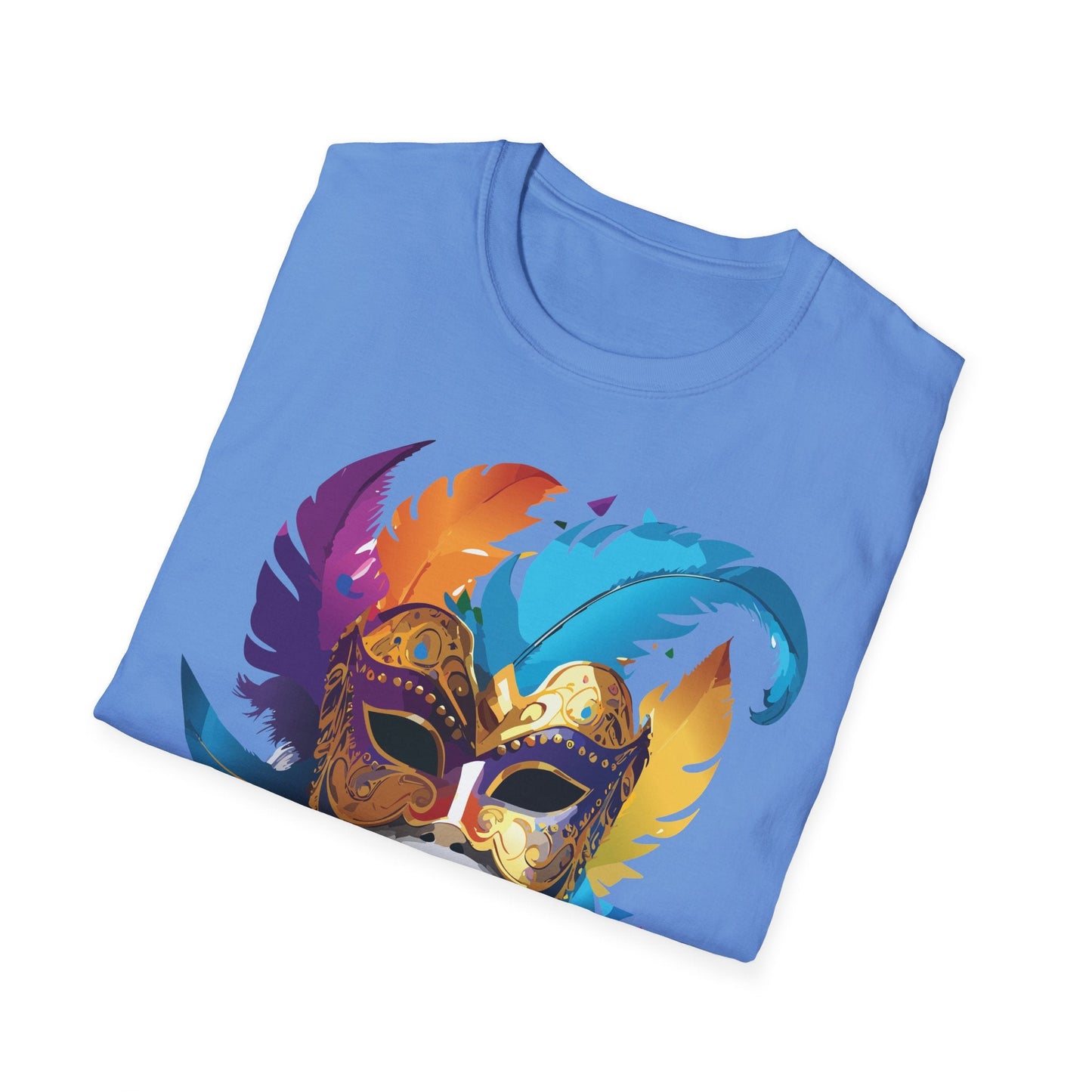 Mask Graphic Unisex Cotton Masquerade Design Artwork Tee 29