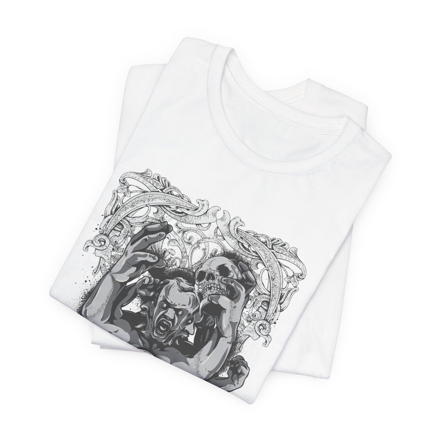 Mask Artwork Illustration Graphic Unisex Cotton T-Shirt r17