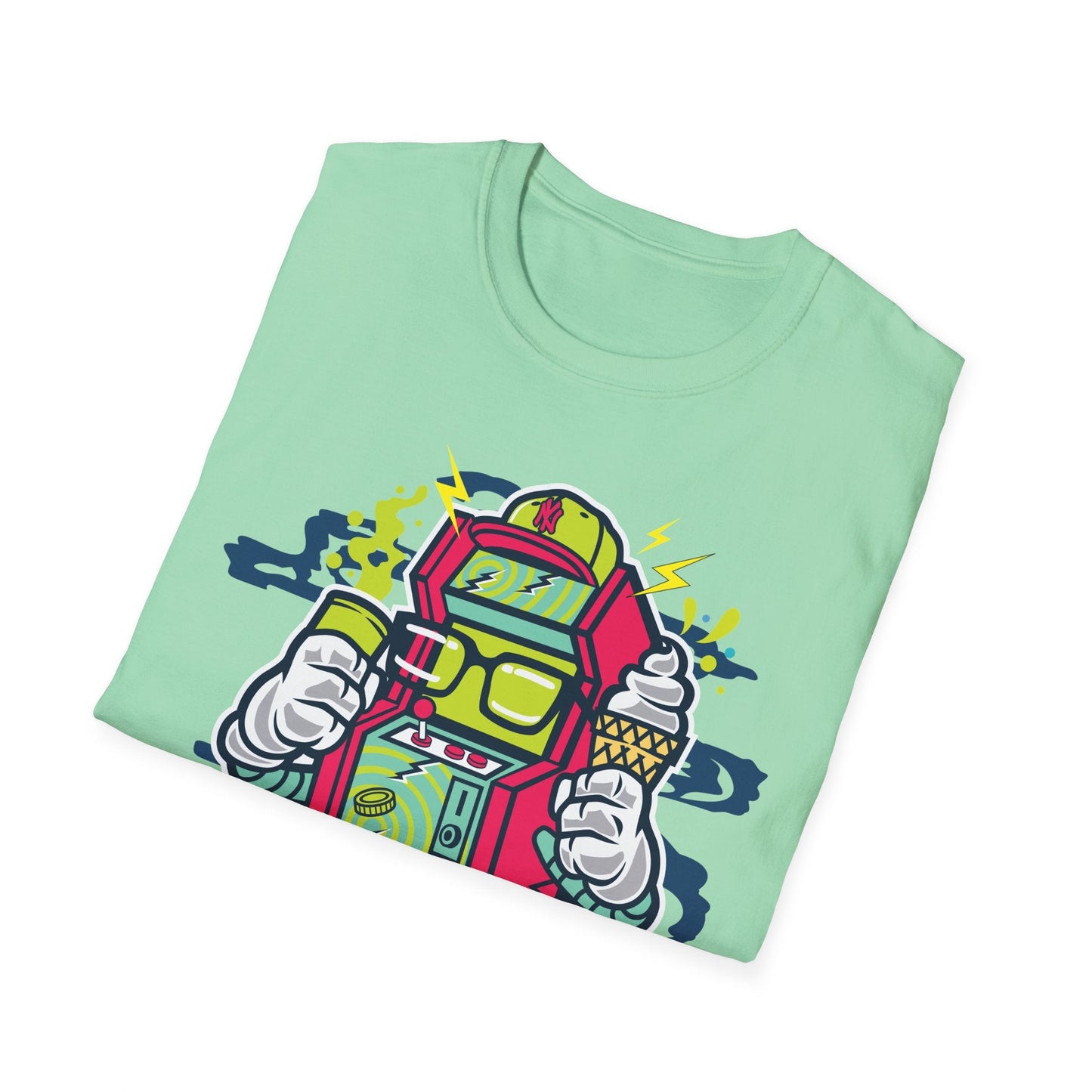 Cartoon T Shirt Animation Tee Funny Graphic Unisex Gildan Softstyle 64000 100 Percent Cotton