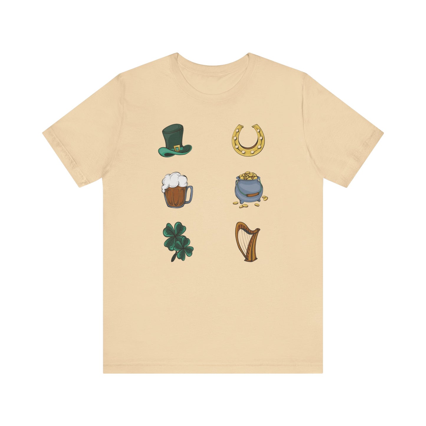 Unisex Cotton Tee Shirt with Lucky Prints