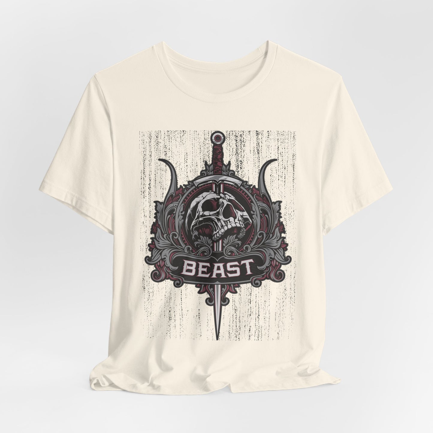 Beast Graphic Tee, Graphic T-Shirt, Artistic Vintage T-Shirt, Vintage Shirt, Skull Tee, Art Design Skull Tees
