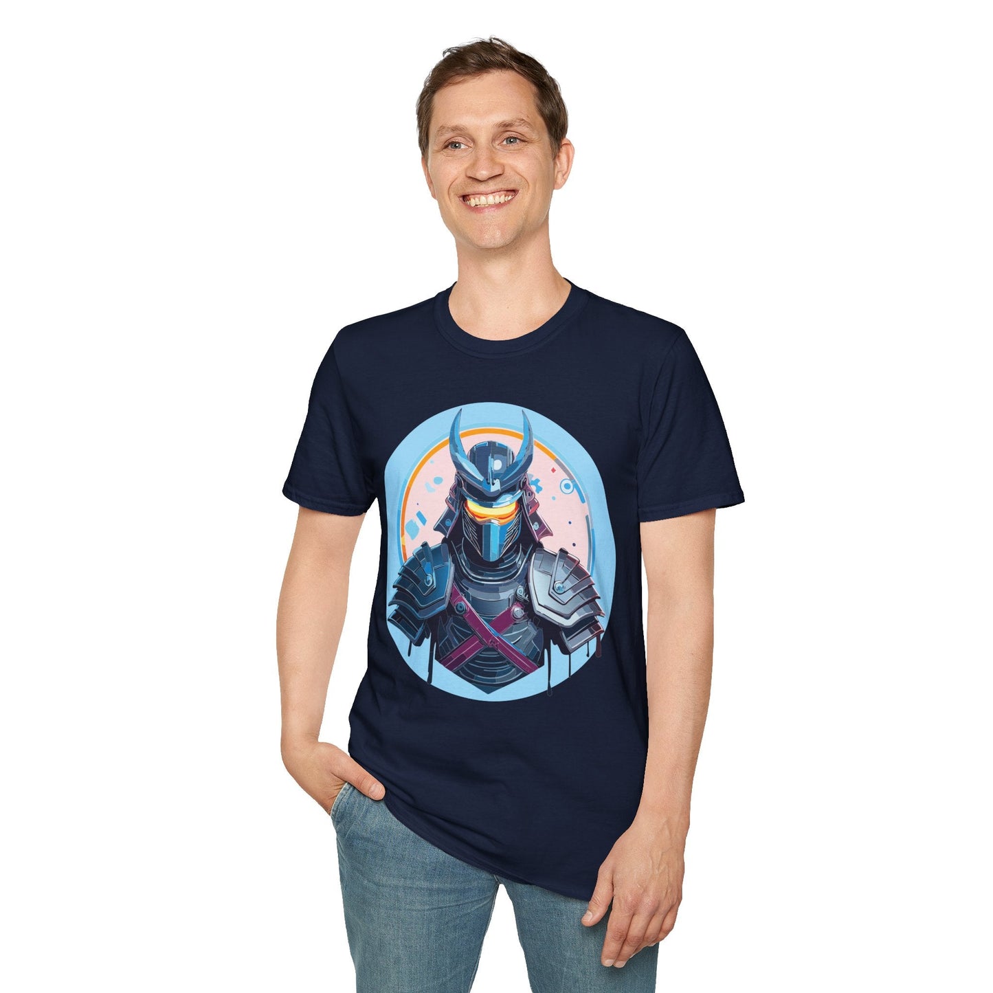 Samurai T Shirt Unisex Softstyle 64000 Tee Lightweight Comfortable 100 Percent Ring Spun Cotton