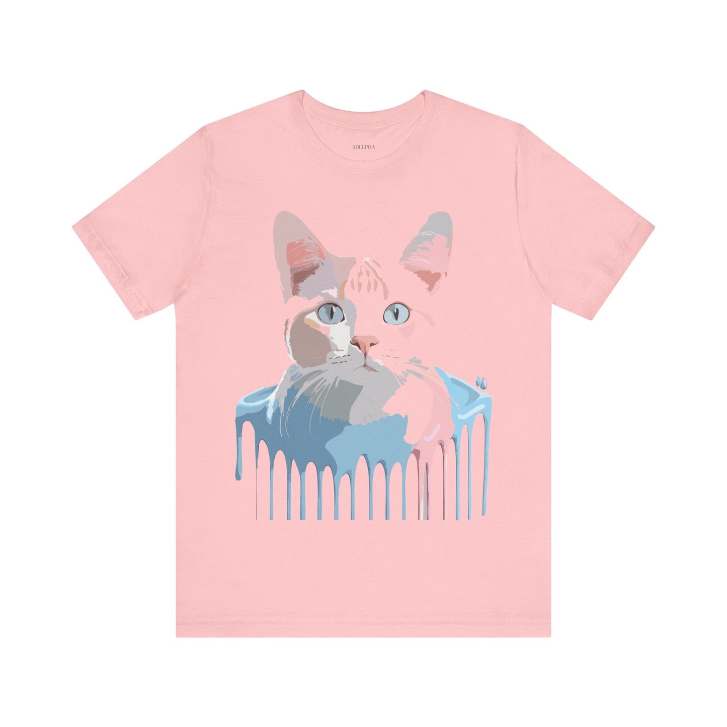 Adelpha Cat Graphic T Shirt Unisex Short Sleeve Vintage Artwork Tee
