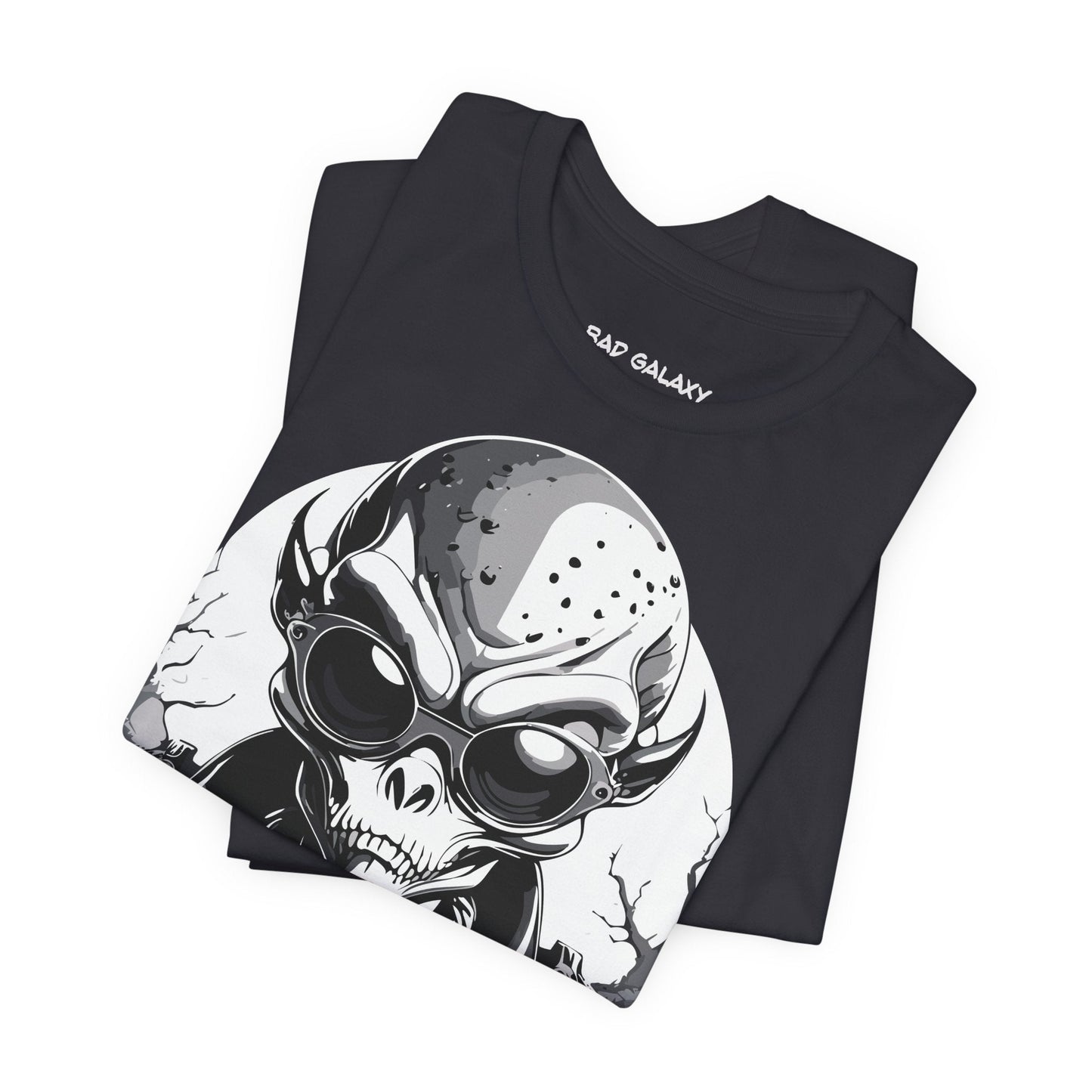 Alien Tee Shirt From Bad Galaxy 100 Percent Cotton Made to Order Eco Friendly Non Toxic Inks