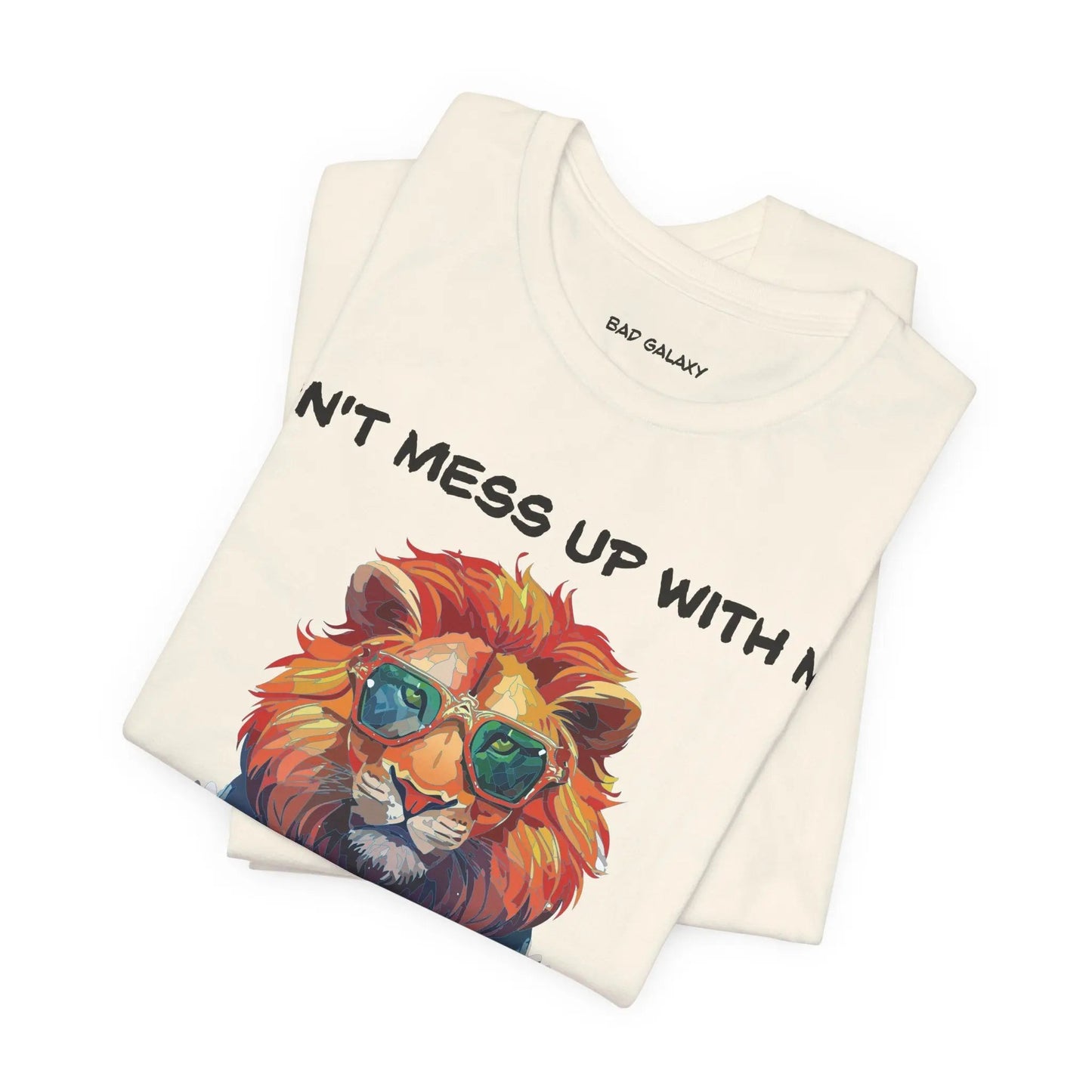Bad Galaxy Animal T Shirt Made To Order 100 Percent Cotton Tee With Eco Friendly Inks Designed In US